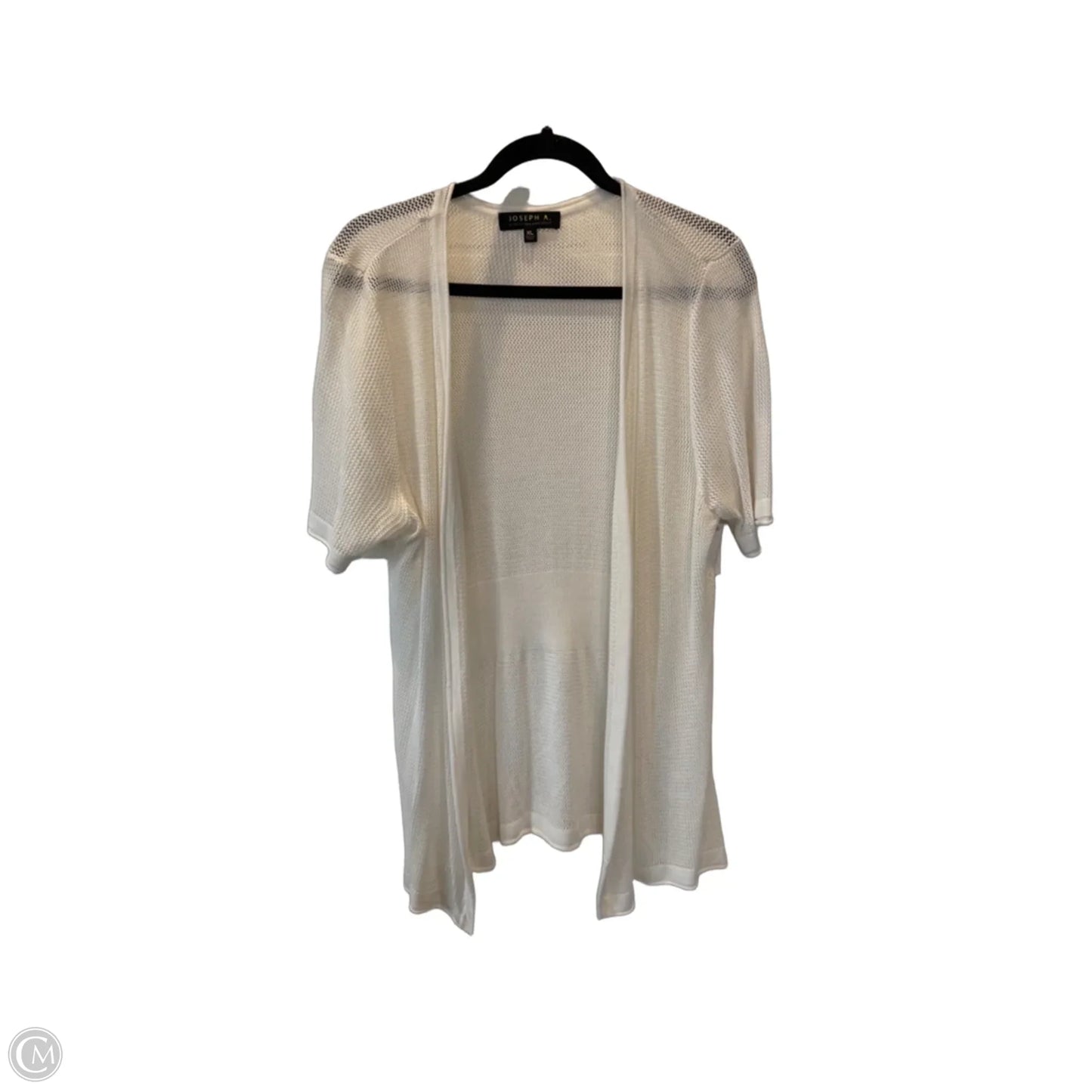 Sweater Cardigan By Joseph A. In White, Size: Xl
