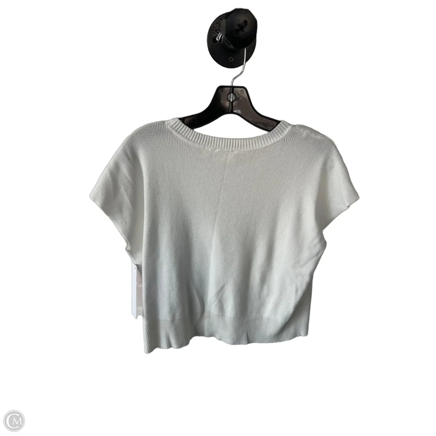 Sweater Short Sleeve By Cyrus In White, Size: M