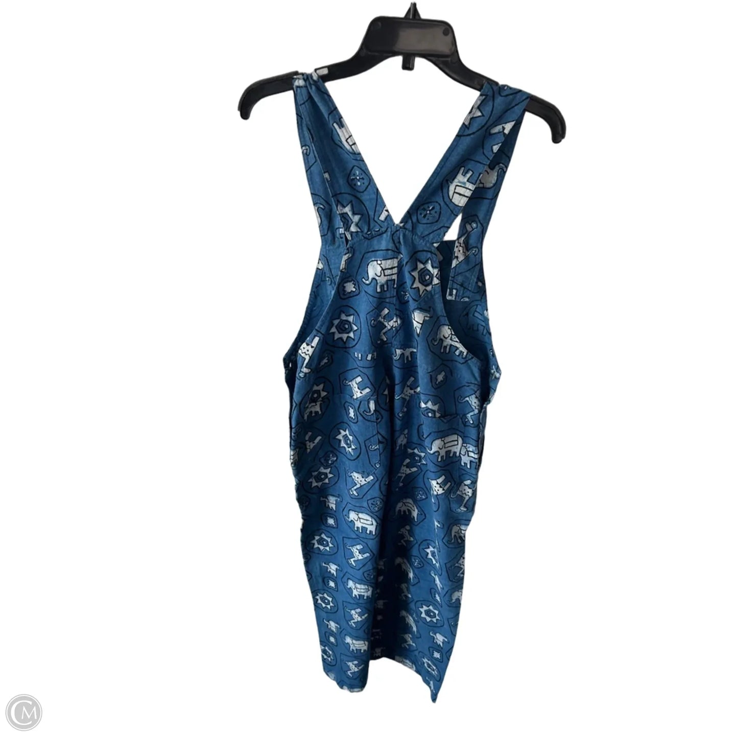 Overalls By Clothes Mentor In Blue & White, Size: M