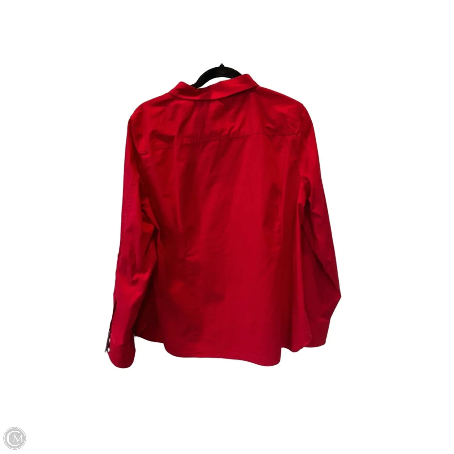 Blouse Long Sleeve By Nautica In Red, Size: Xl