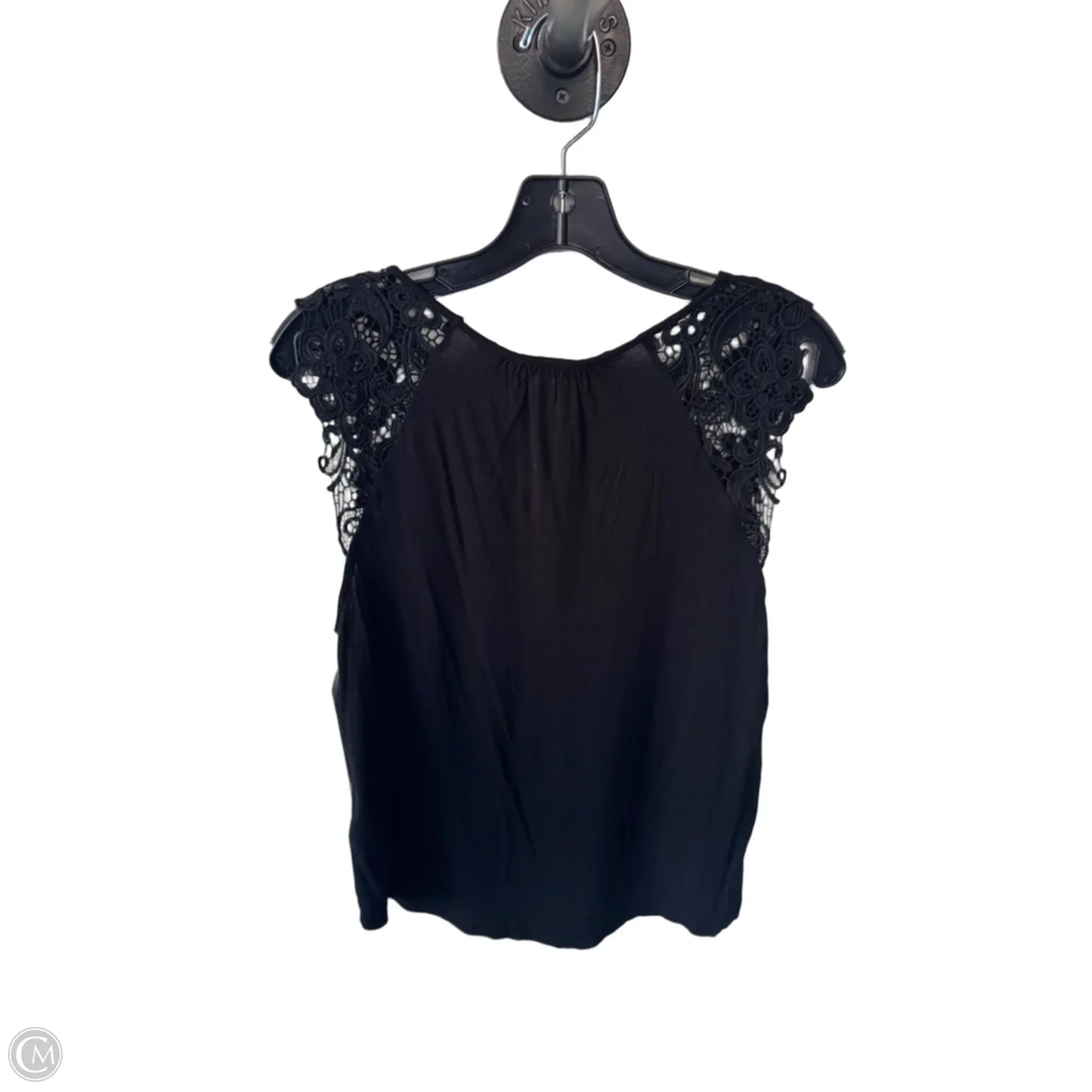 Top Sleeveless By H&m In Black, Size: M