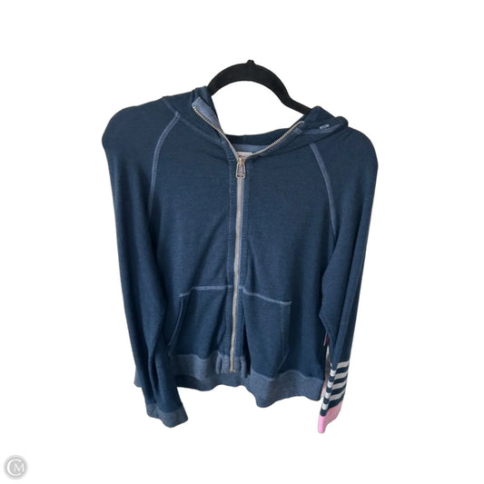 Sweatshirt Hoodie By Sundry In Blue & Pink, Size: L