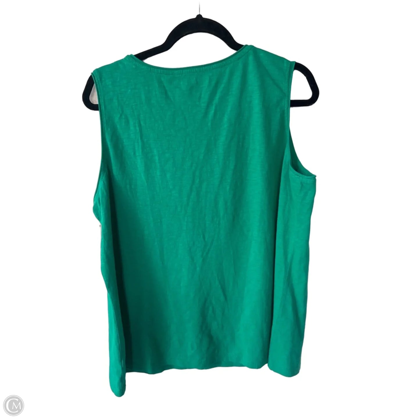 Top Sleeveless By Chicos In Green, Size: Xl