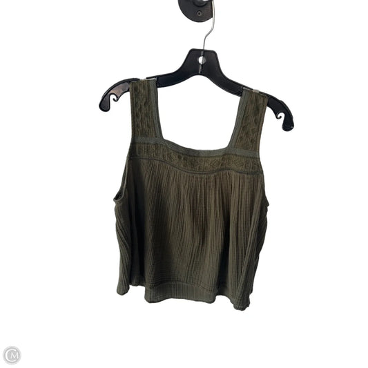 Top Sleeveless By Caslon In Green, Size: L