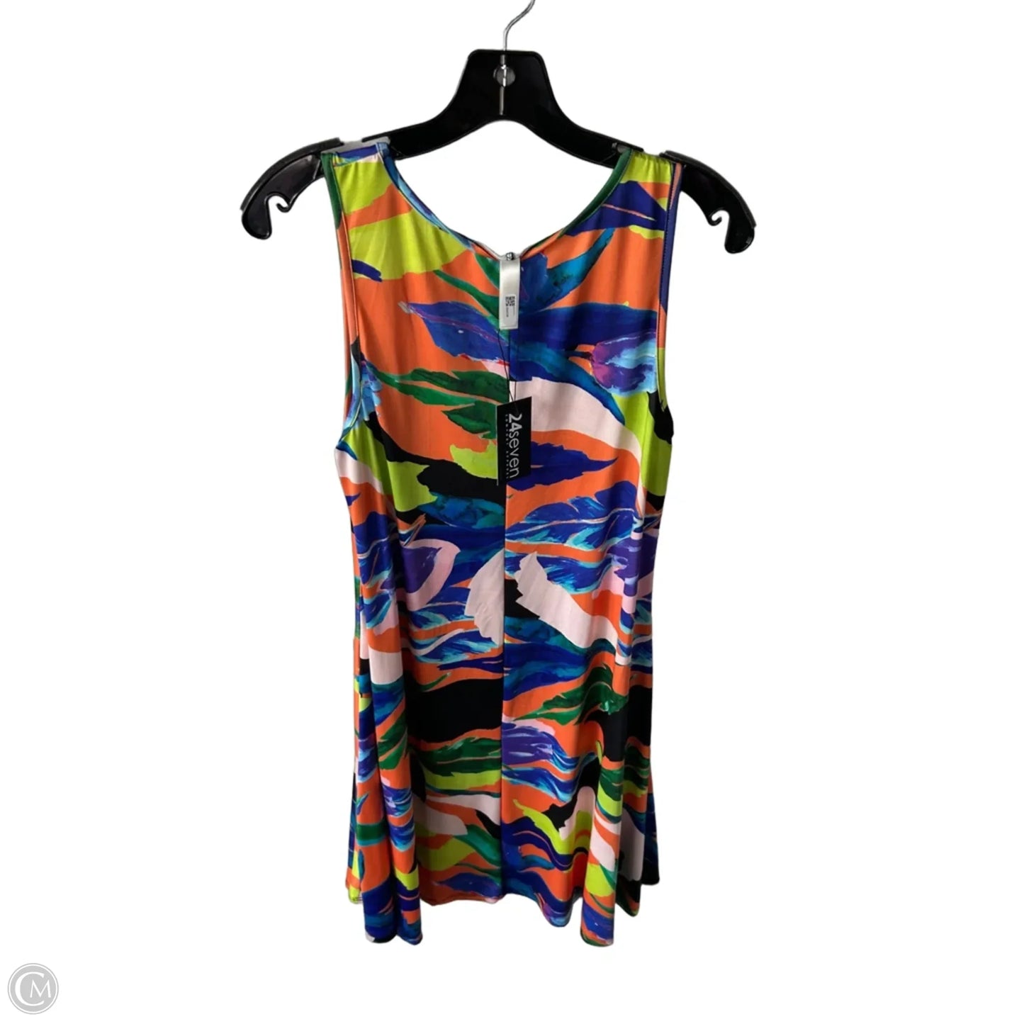 Dress Casual Short By Clothes Mentor In Orange & Purple, Size: Xl
