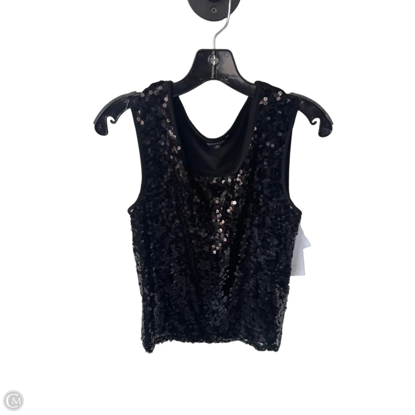 Blouse Sleeveless By George In Black, Size: M