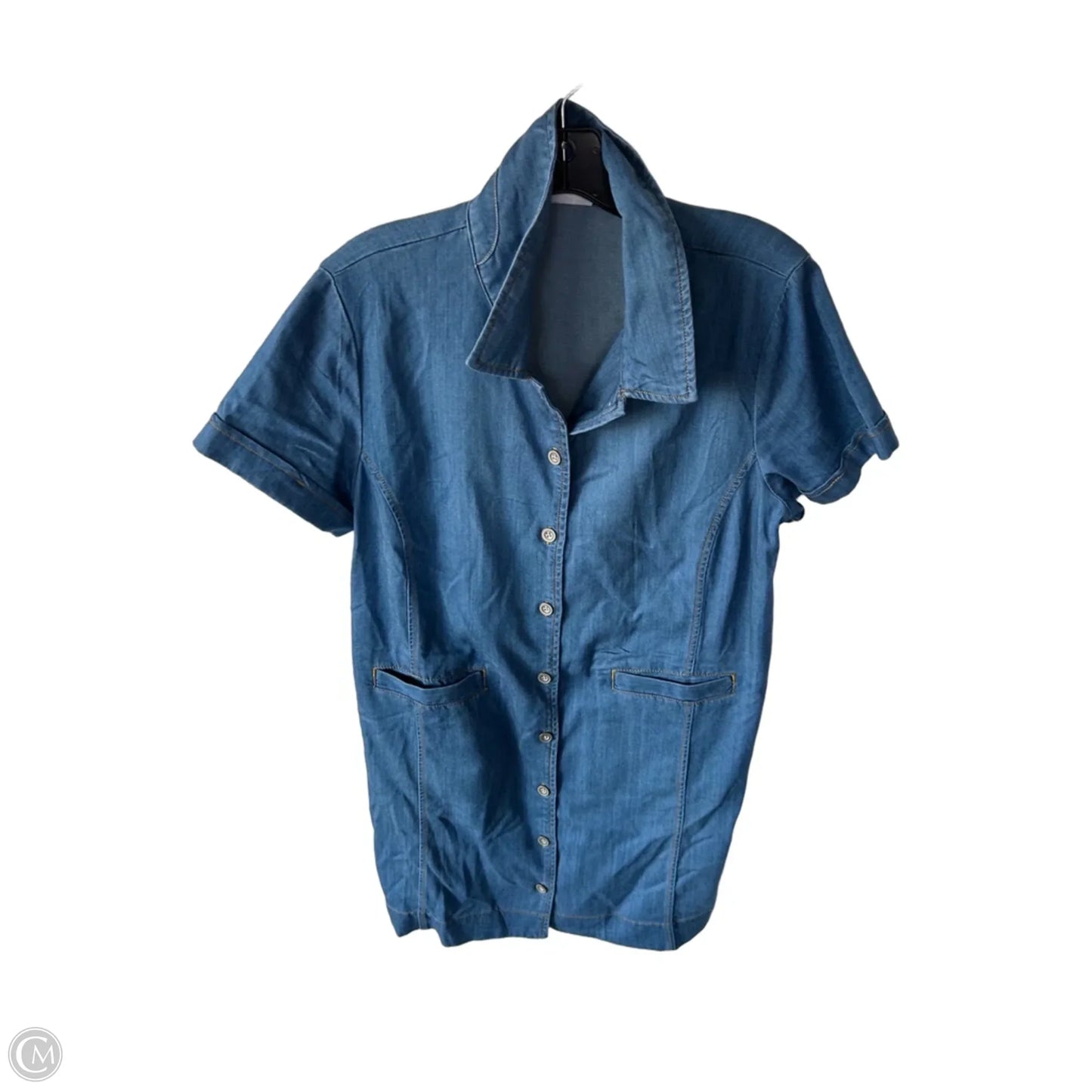 Dress Casual Short By Cabi In Blue Denim, Size: M