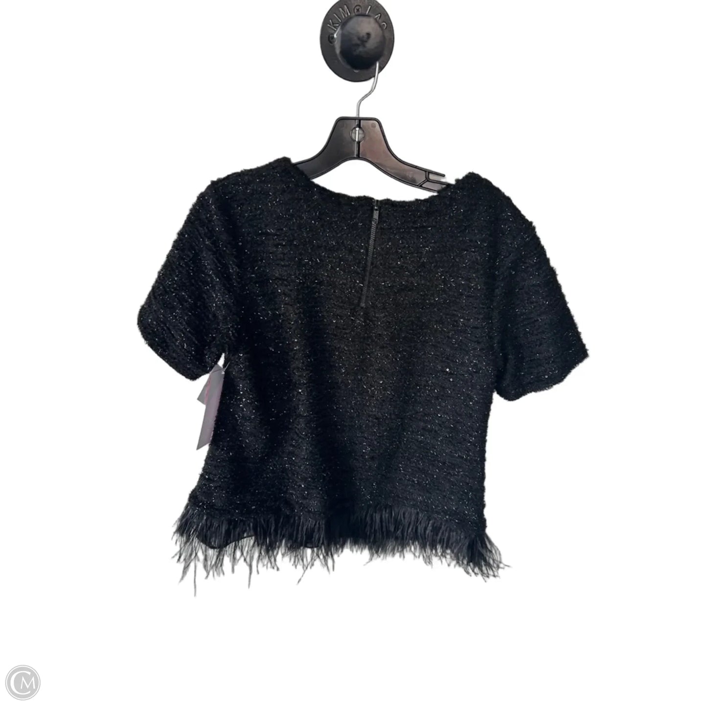Sweater Short Sleeve By Deletta In Black, Size: L