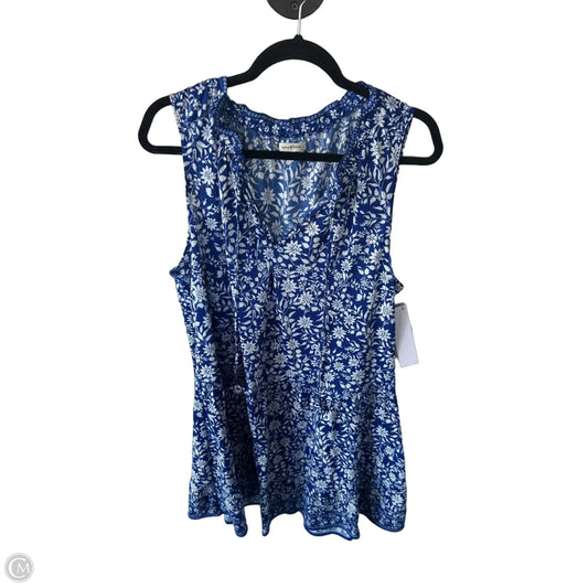 Dress Casual Short By Max Studio In Blue & White, Size: 1x