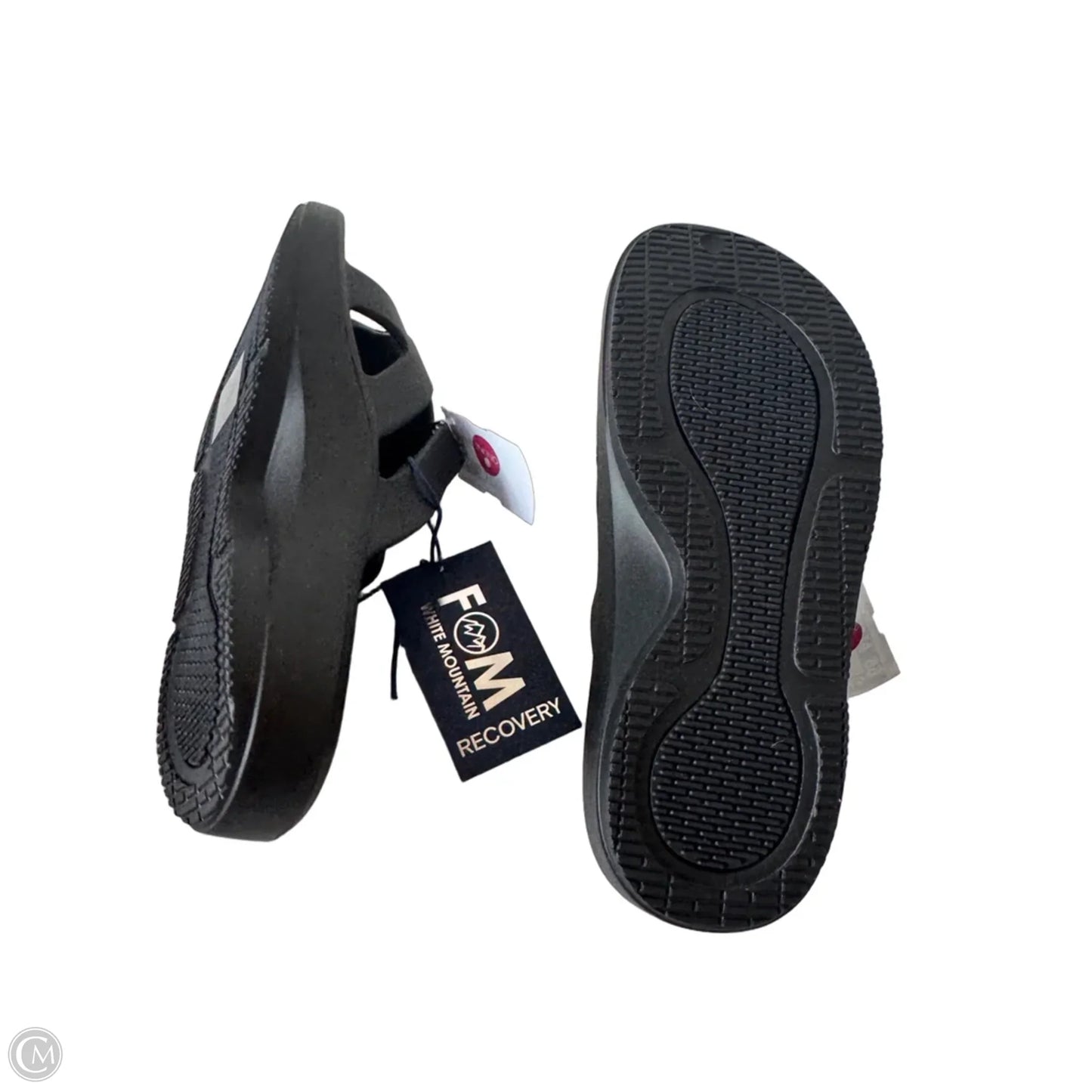 Sandals Flip Flops By White Mountain In Black, Size: 8