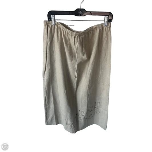 Skirt Maxi By Notations In Tan, Size: Xl