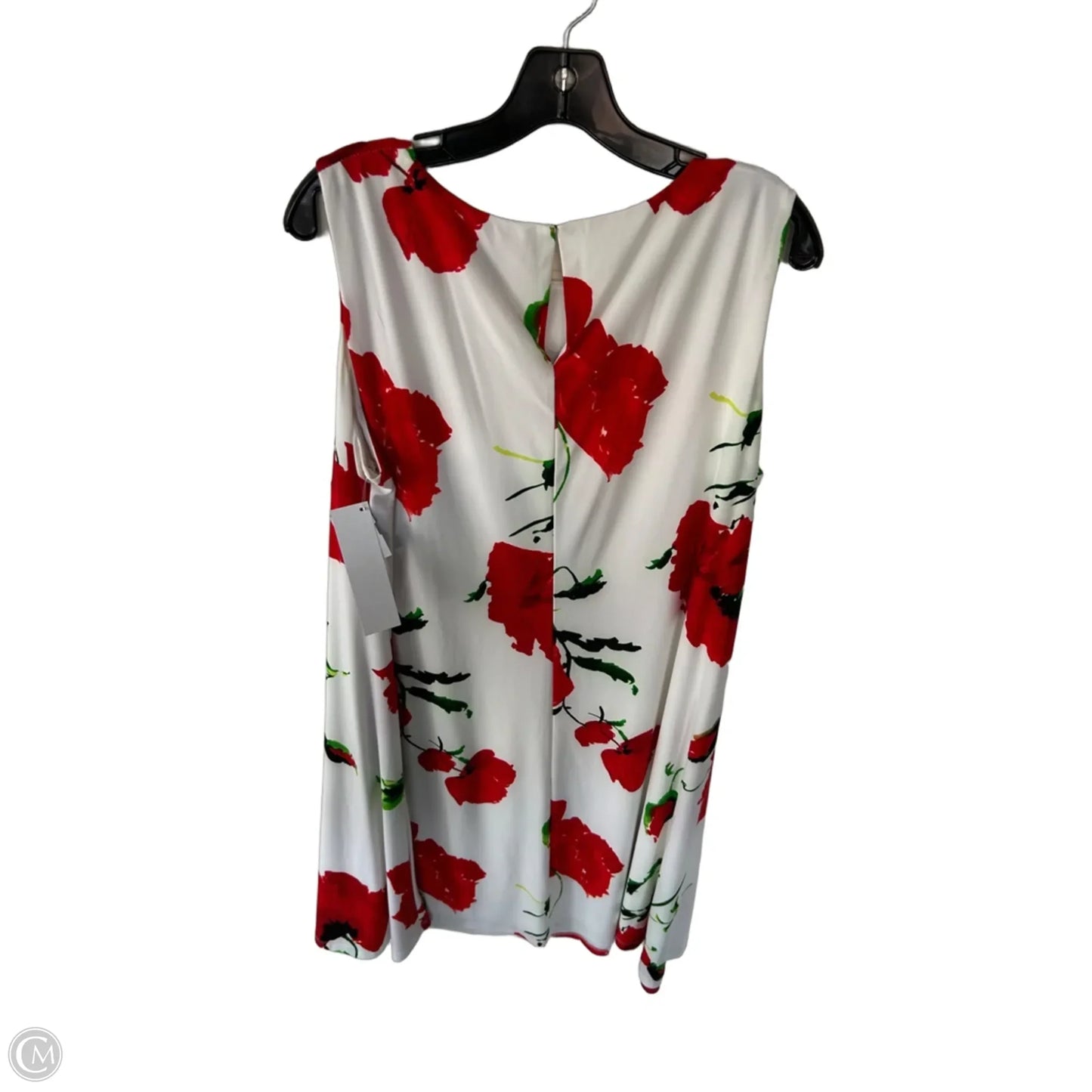 Dress Work By Anne Klein In Red & White, Size: Xl