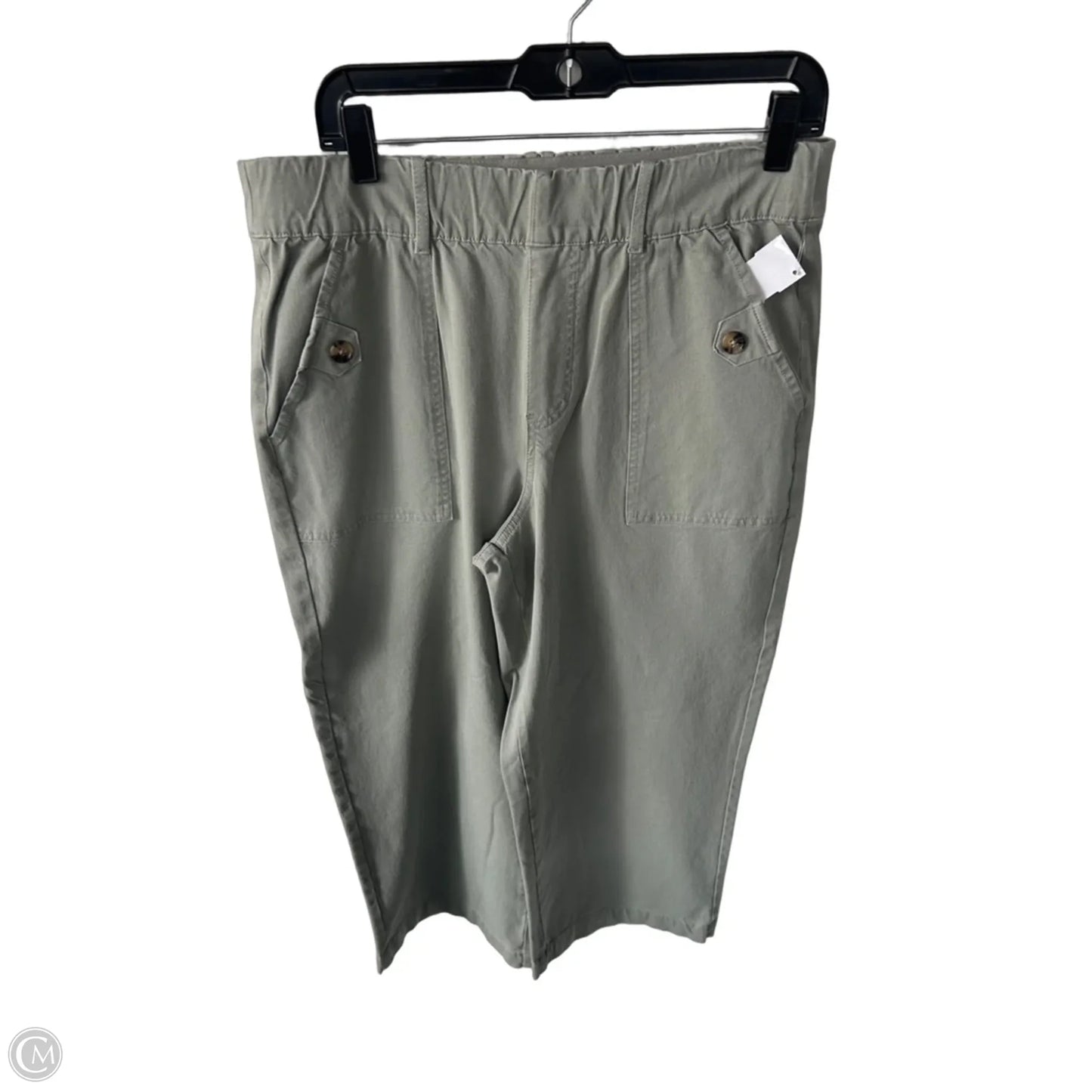 Pants Cropped By Any Body In Green, Size: M
