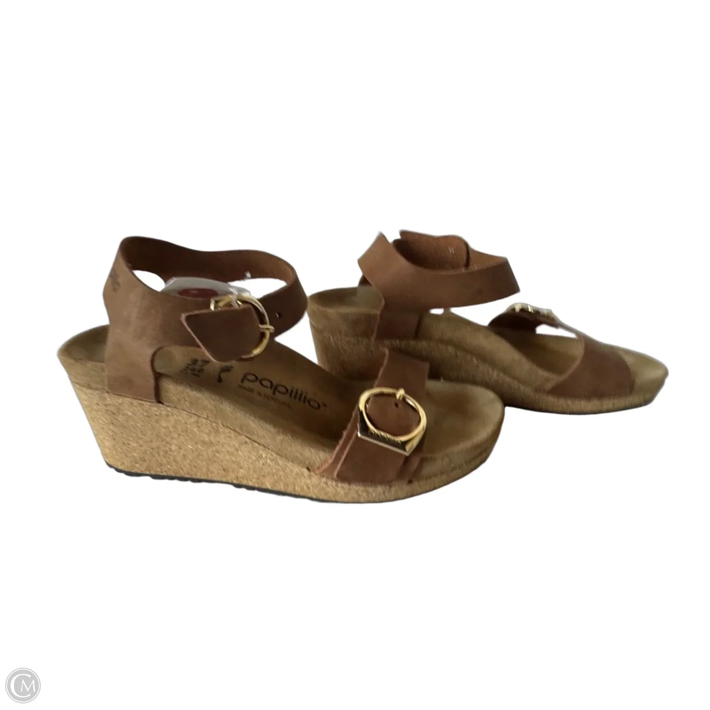 Sandals Heels Wedge By Cmb In Brown, Size: 6
