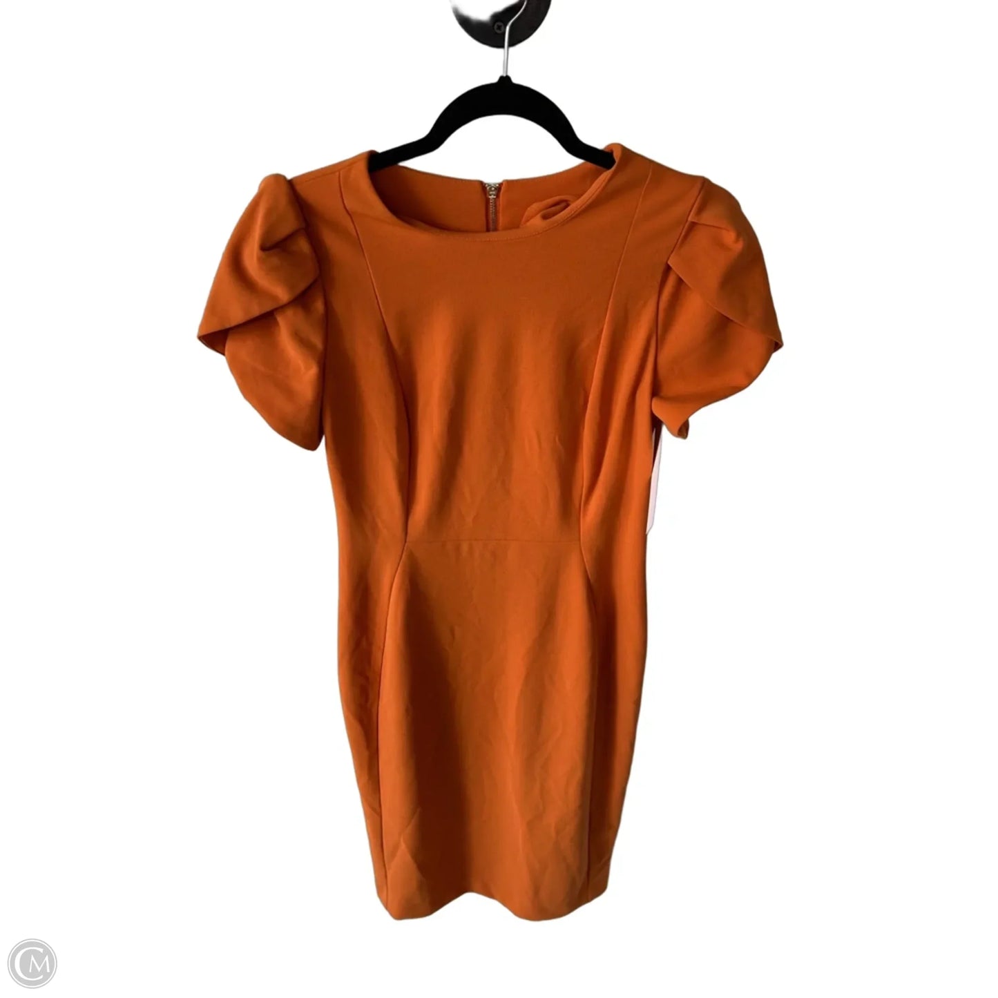 Dress Work By Calvin Klein In Orange, Size: S