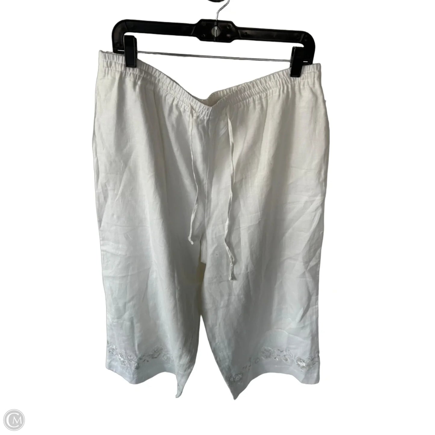 Pants Linen By Coldwater Creek In White, Size: Xl