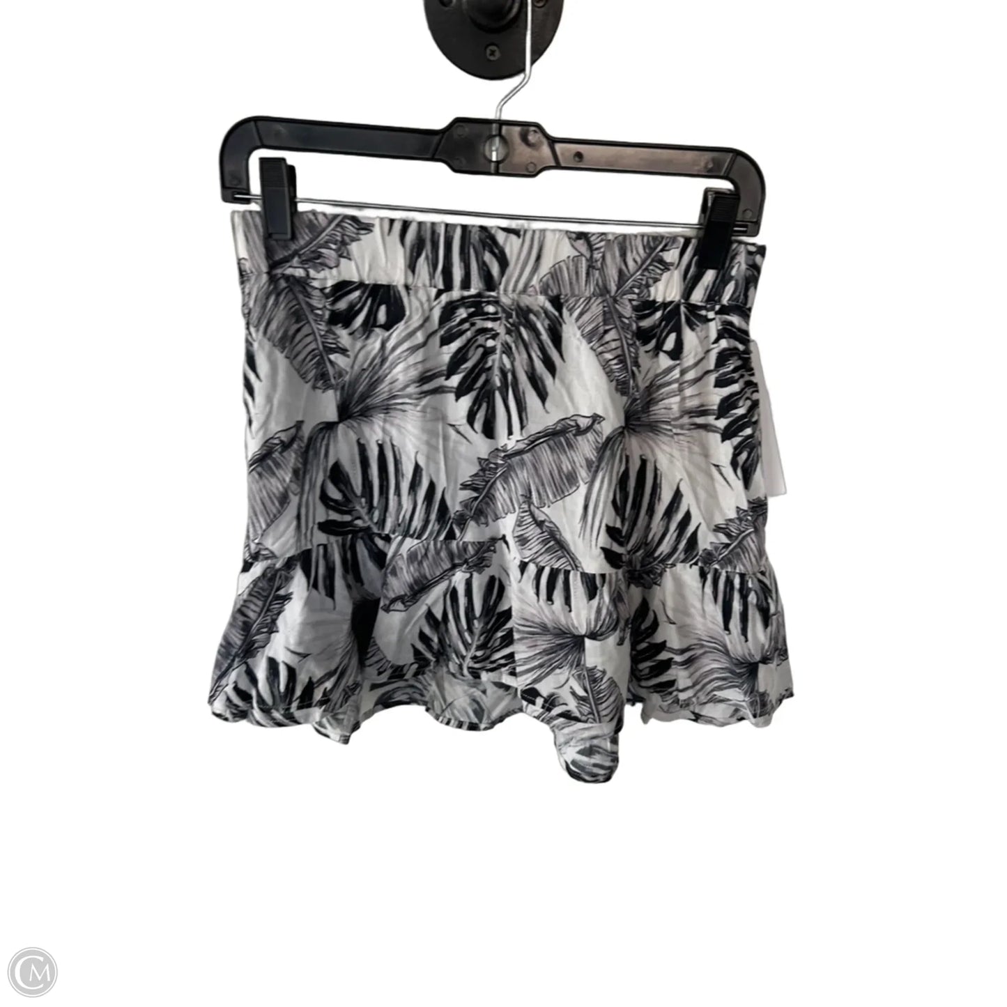 Skirt Mini & Short By Cmc In Grey & White, Size: S