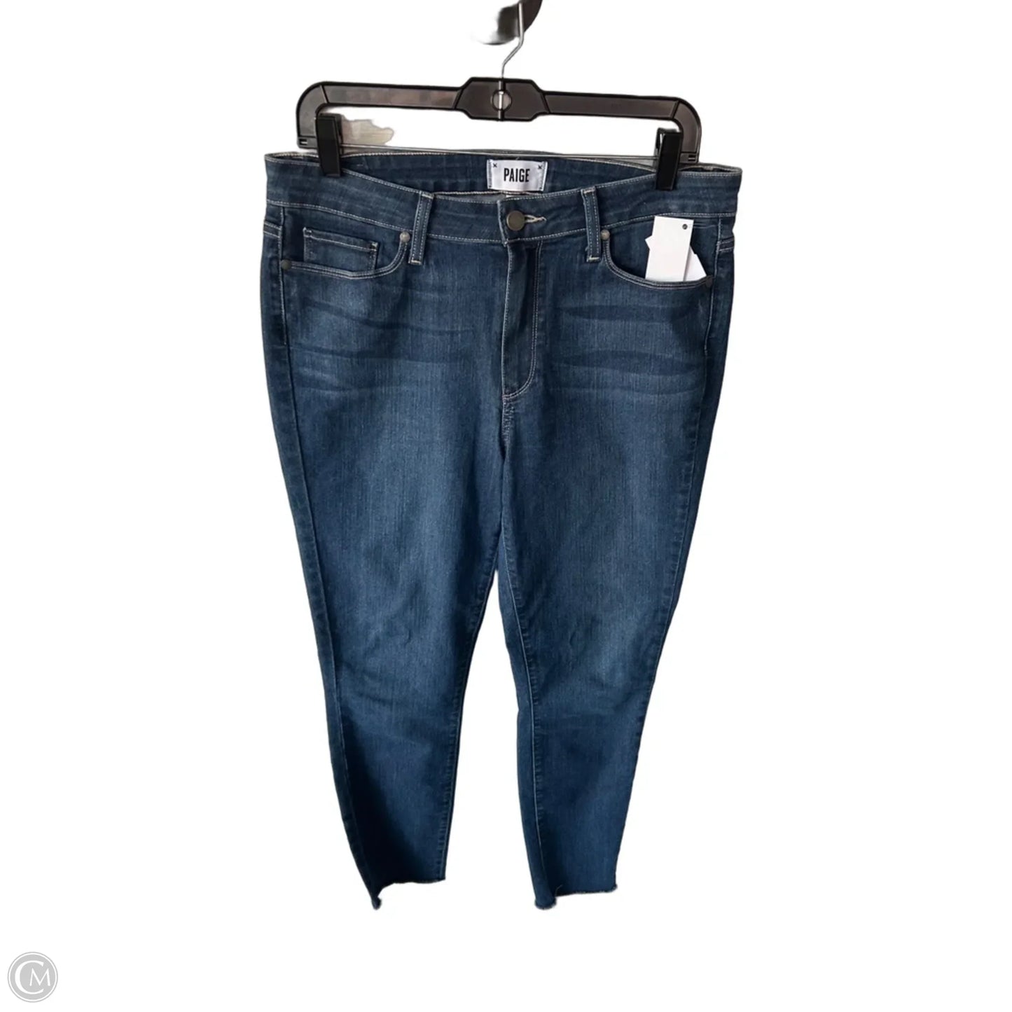 Jeans Skinny By Paige In Blue Denim, Size: 12