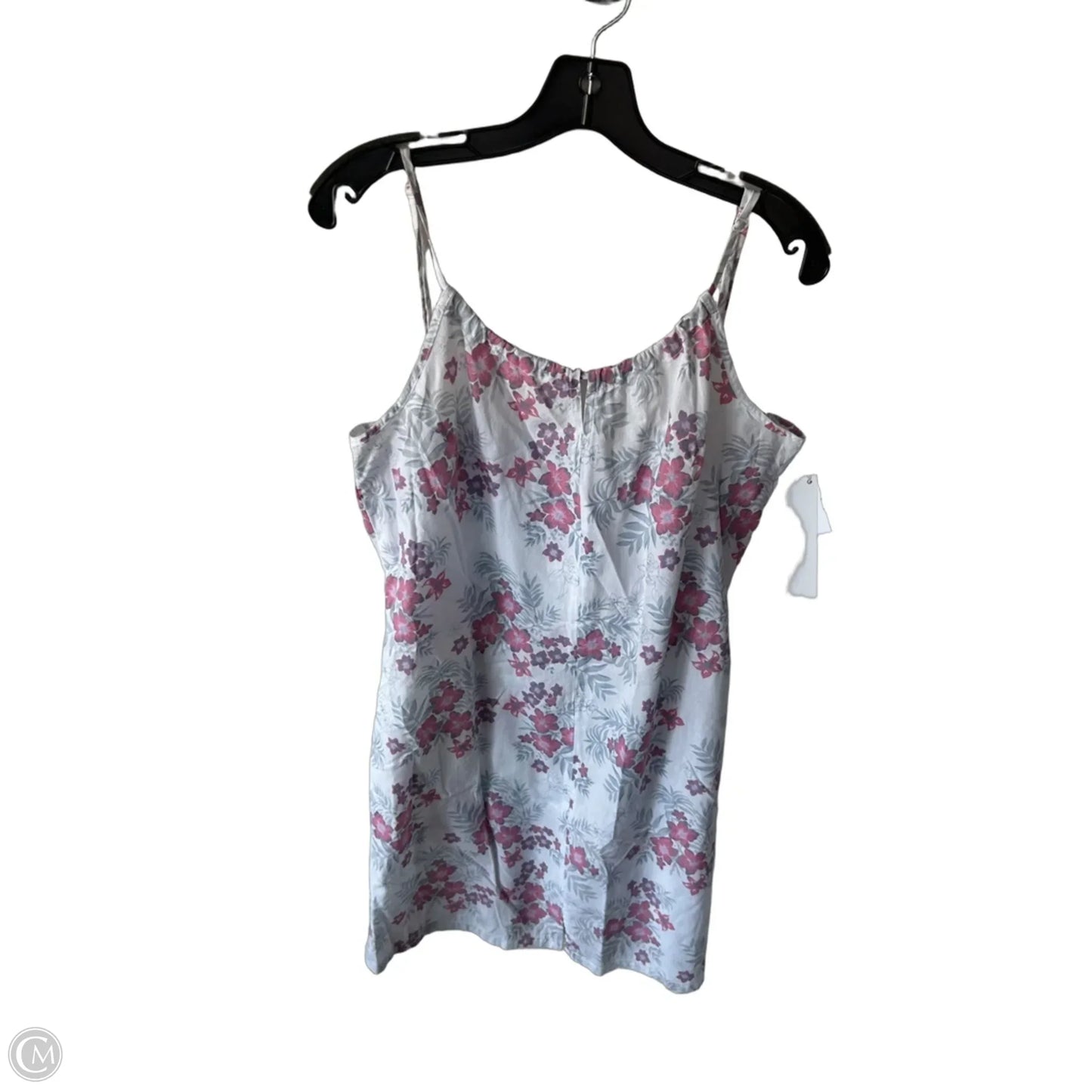 Dress Casual Short By Clothes Mentor In Pink & White, Size: Xl