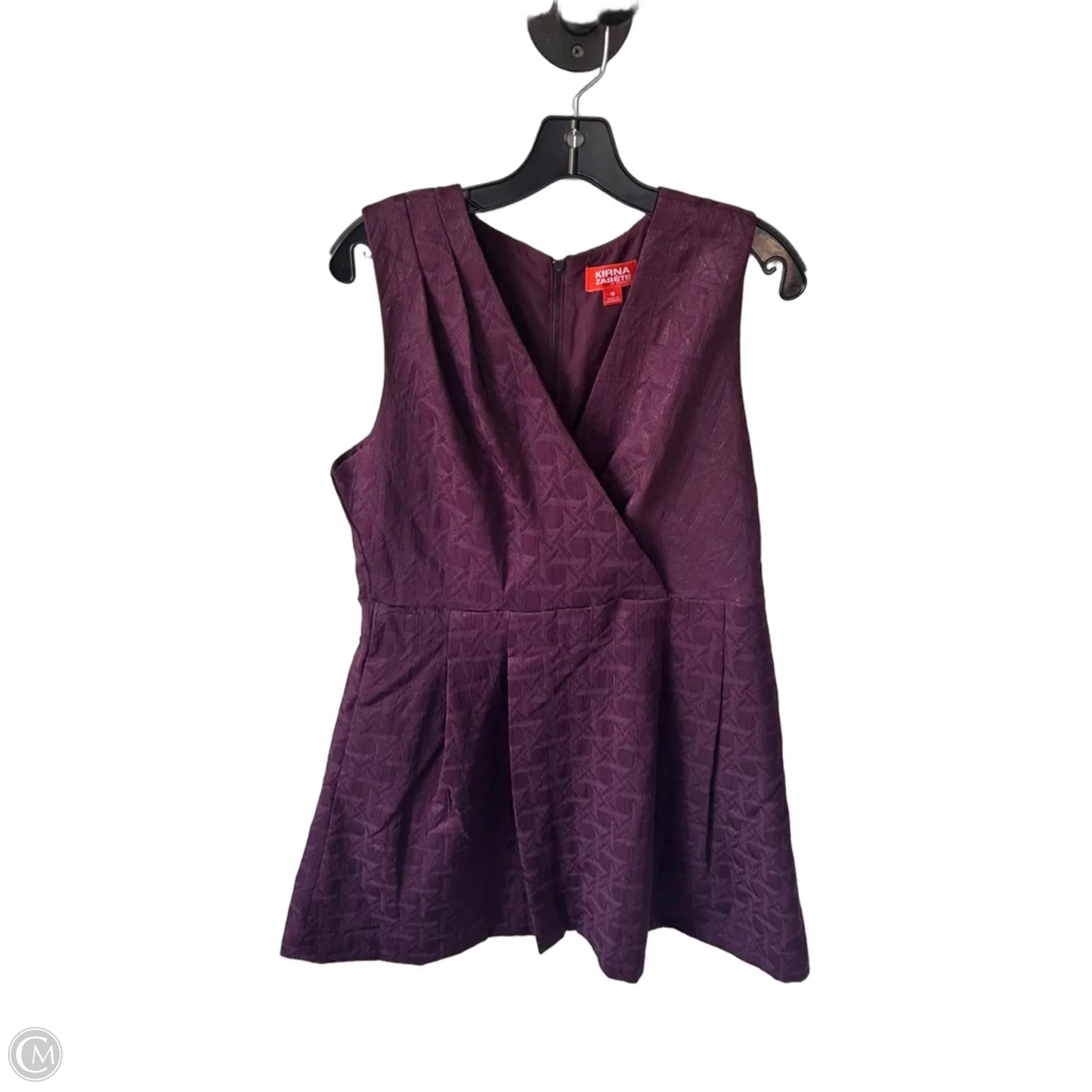Dress Work By Kirna Zabete In Purple, Size: Xl