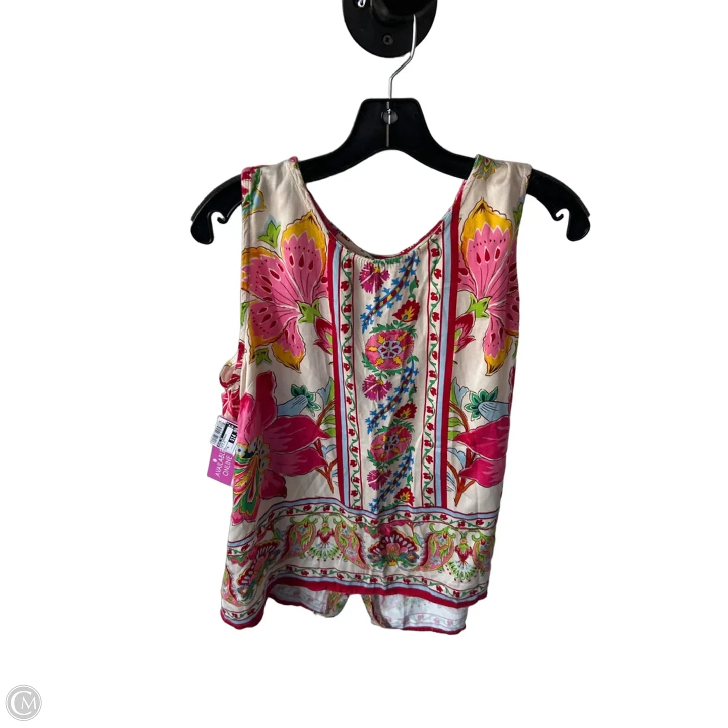 Blouse Sleeveless By Rachel Zoe In Pink & Tan, Size: Xl