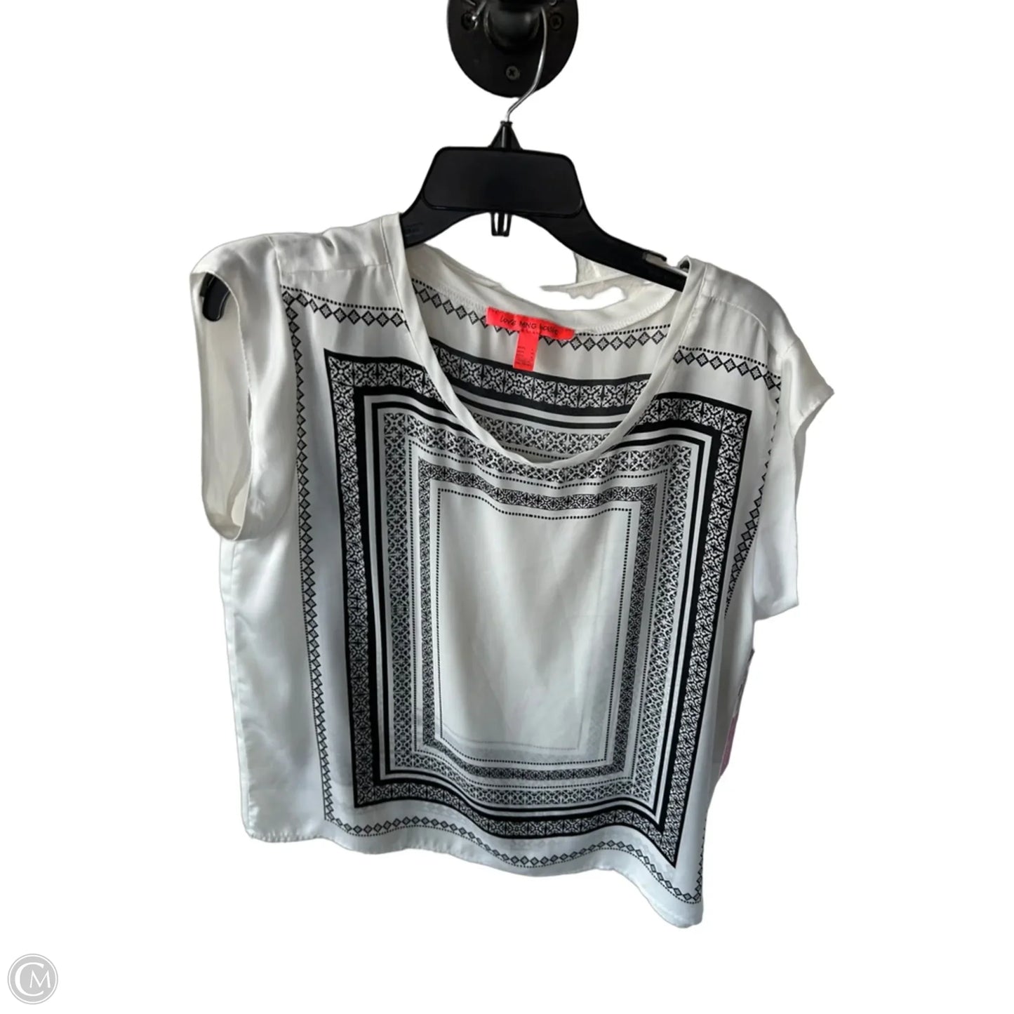 Top Sleeveless By Mng In Black & White, Size: M