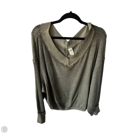 Top Long Sleeve By We The Free In Green, Size: Xl