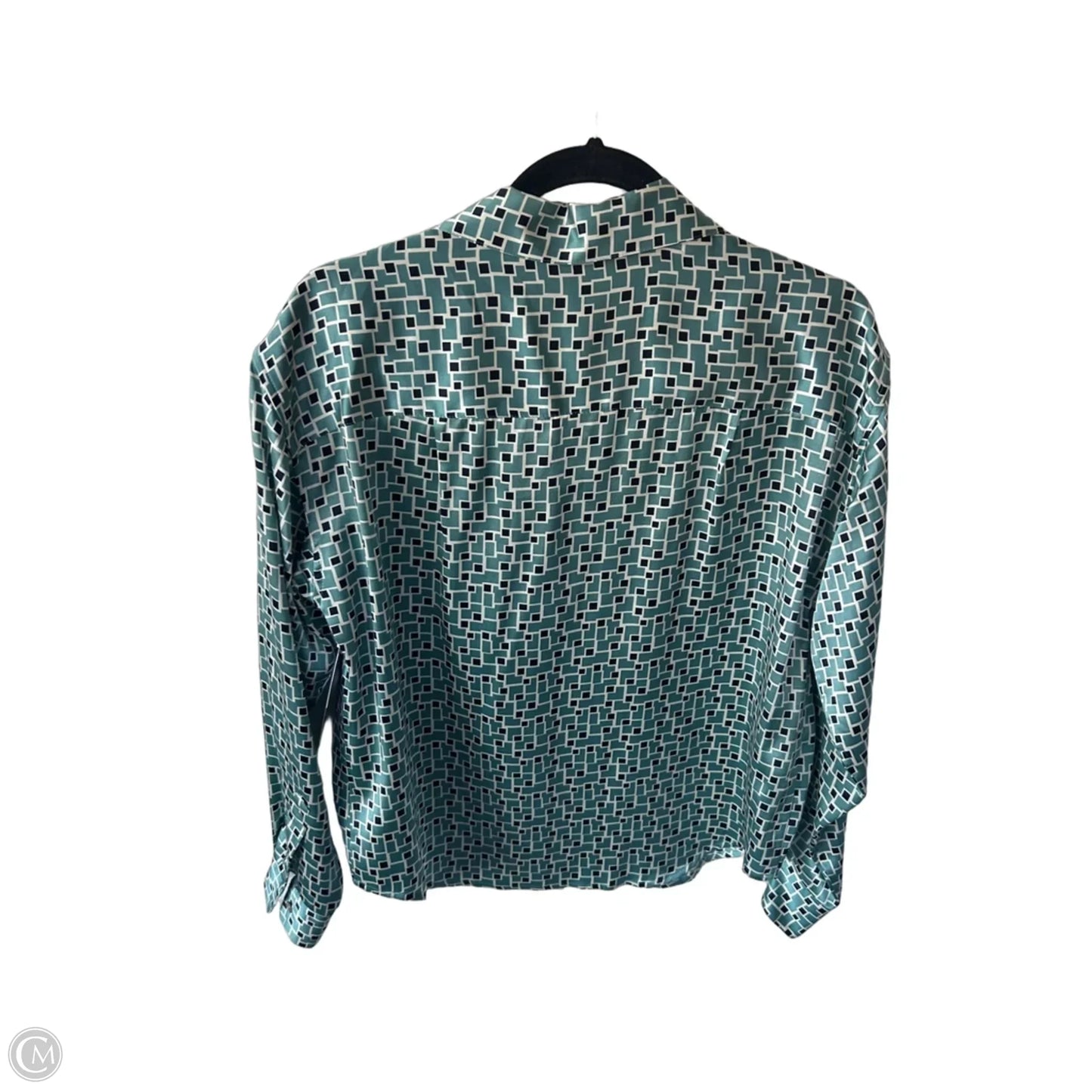 Blouse Long Sleeve By Clothes Mentor In Grey, Size: M