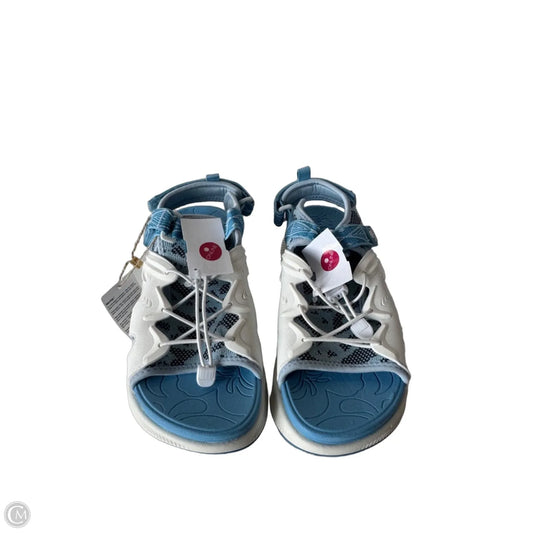 Sandals Sport By Clothes Mentor In Blue & White, Size: 8.5
