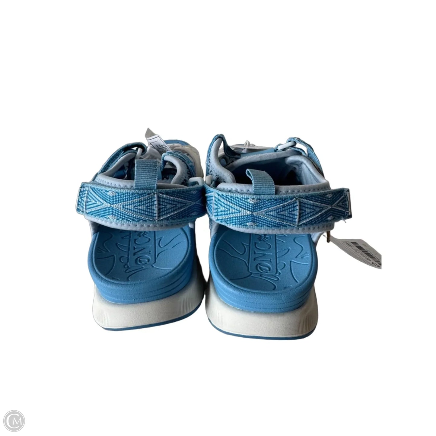 Sandals Sport By Clothes Mentor In Blue & White, Size: 8.5