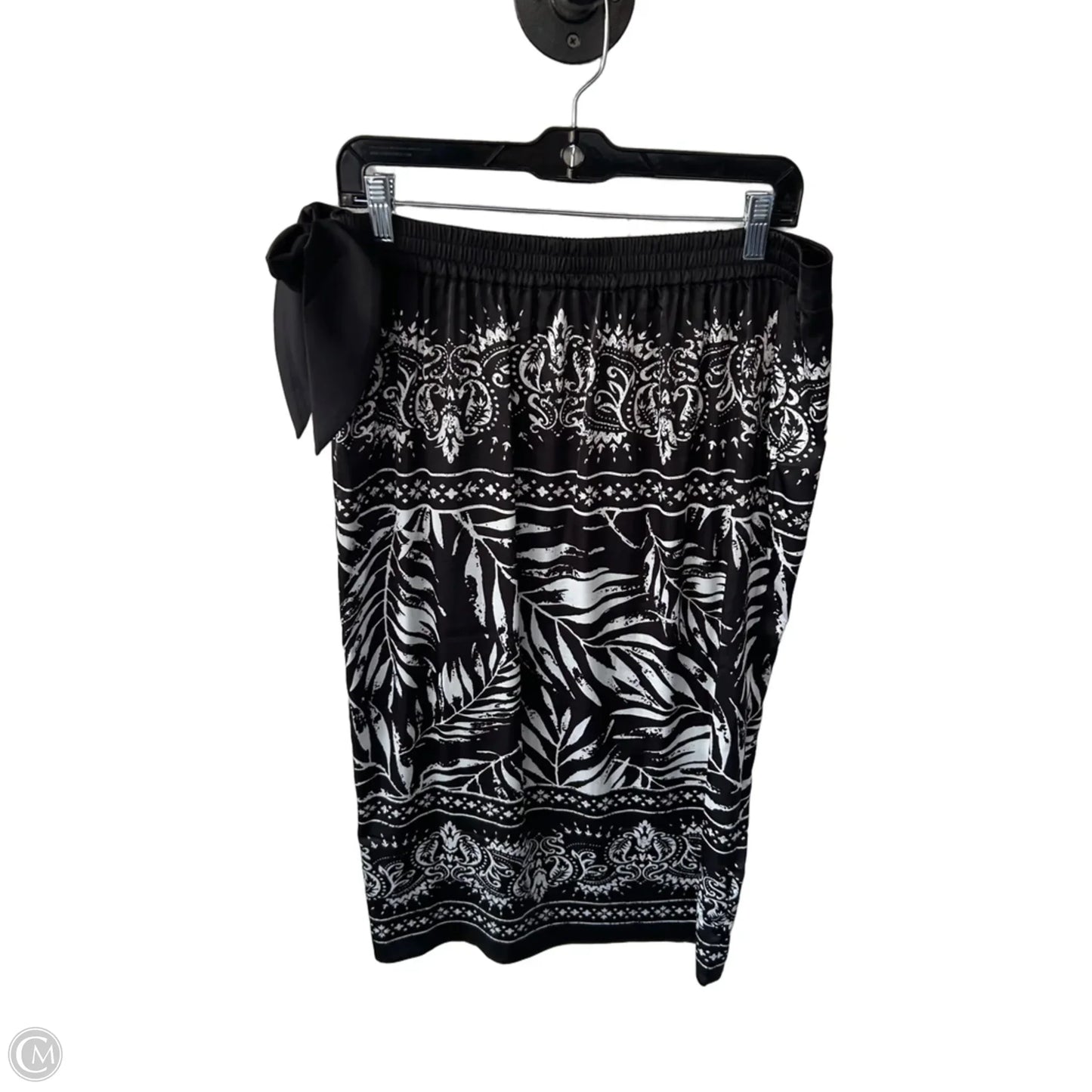Skirt Midi By Rachel Zoe In Black & White, Size: L