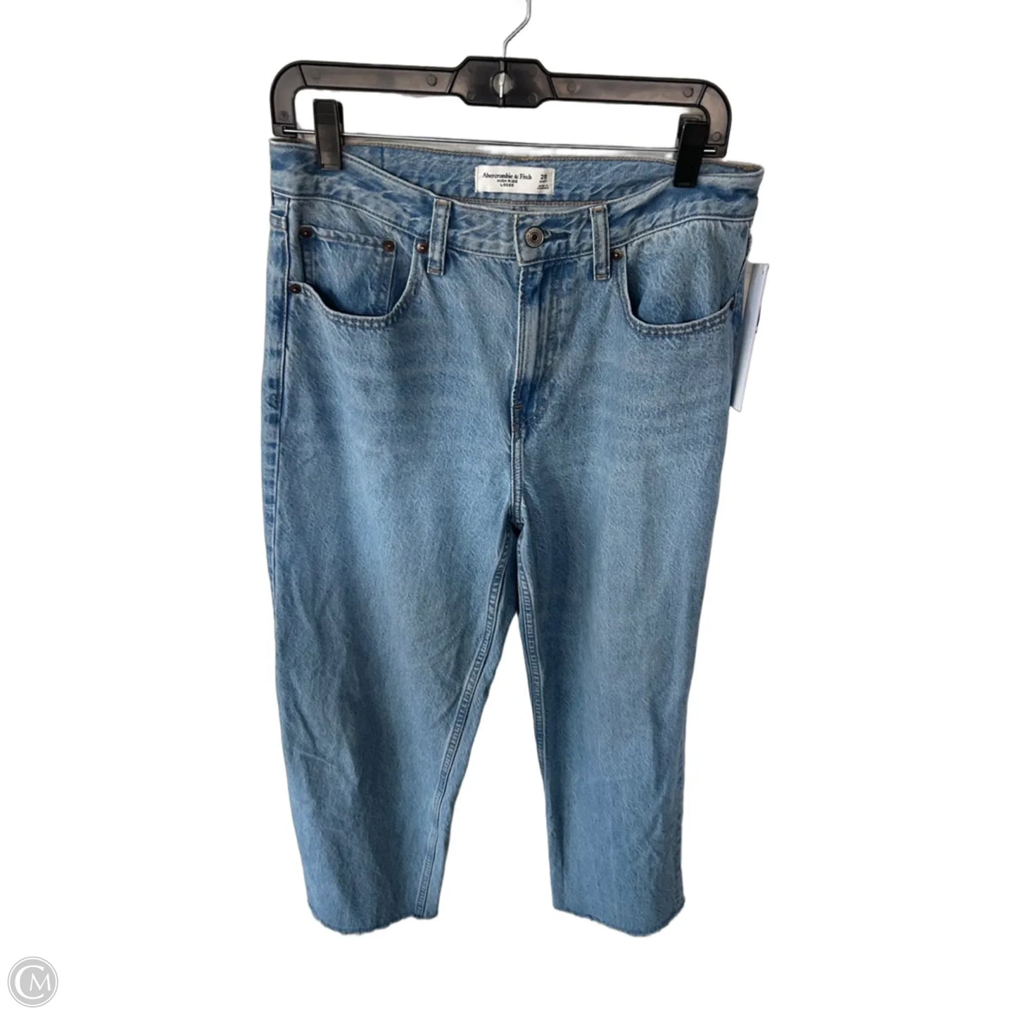 Jeans Straight By Abercrombie And Fitch In Blue Denim, Size: 6p