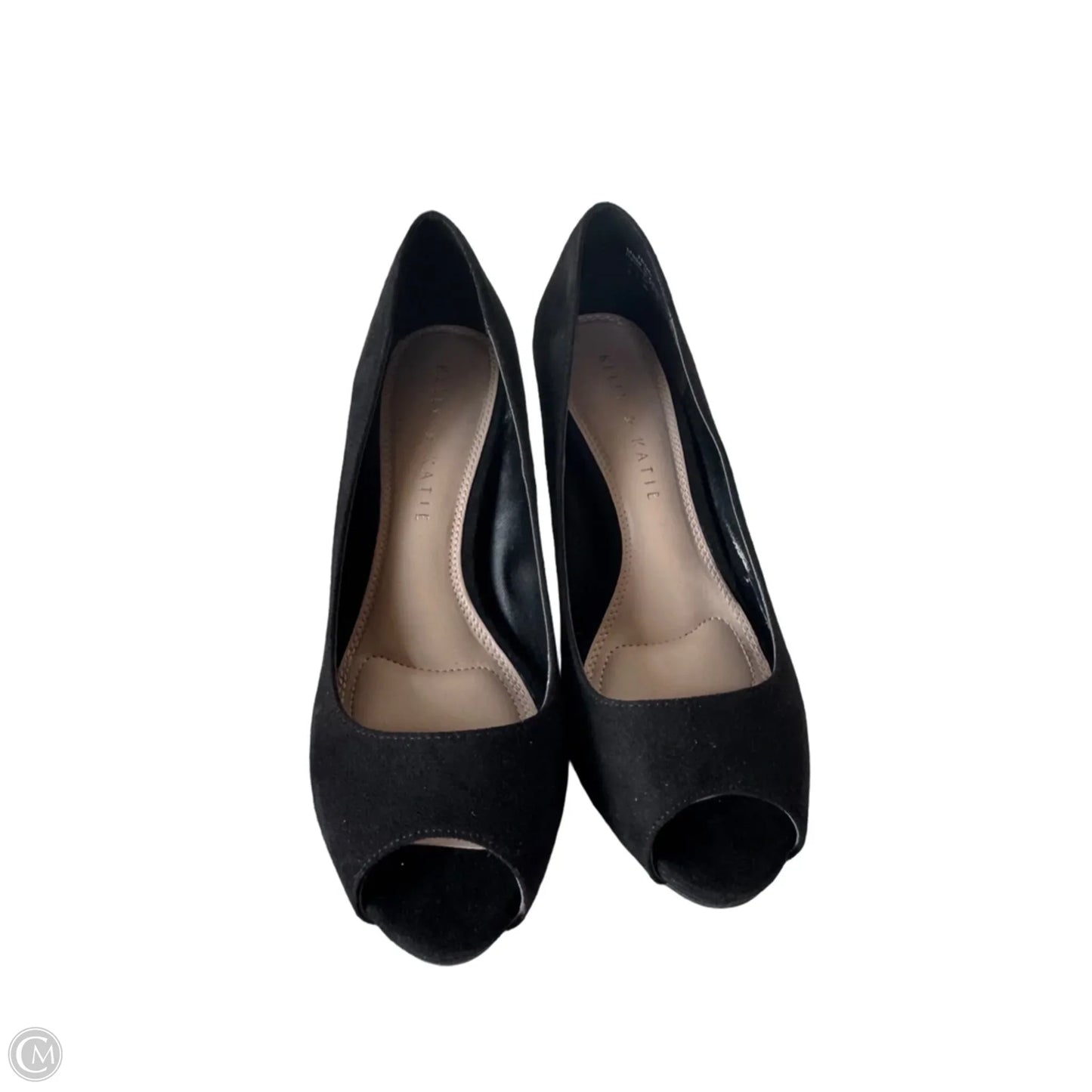 Sandals Heels Block By Kelly And Katie In Black, Size: 6