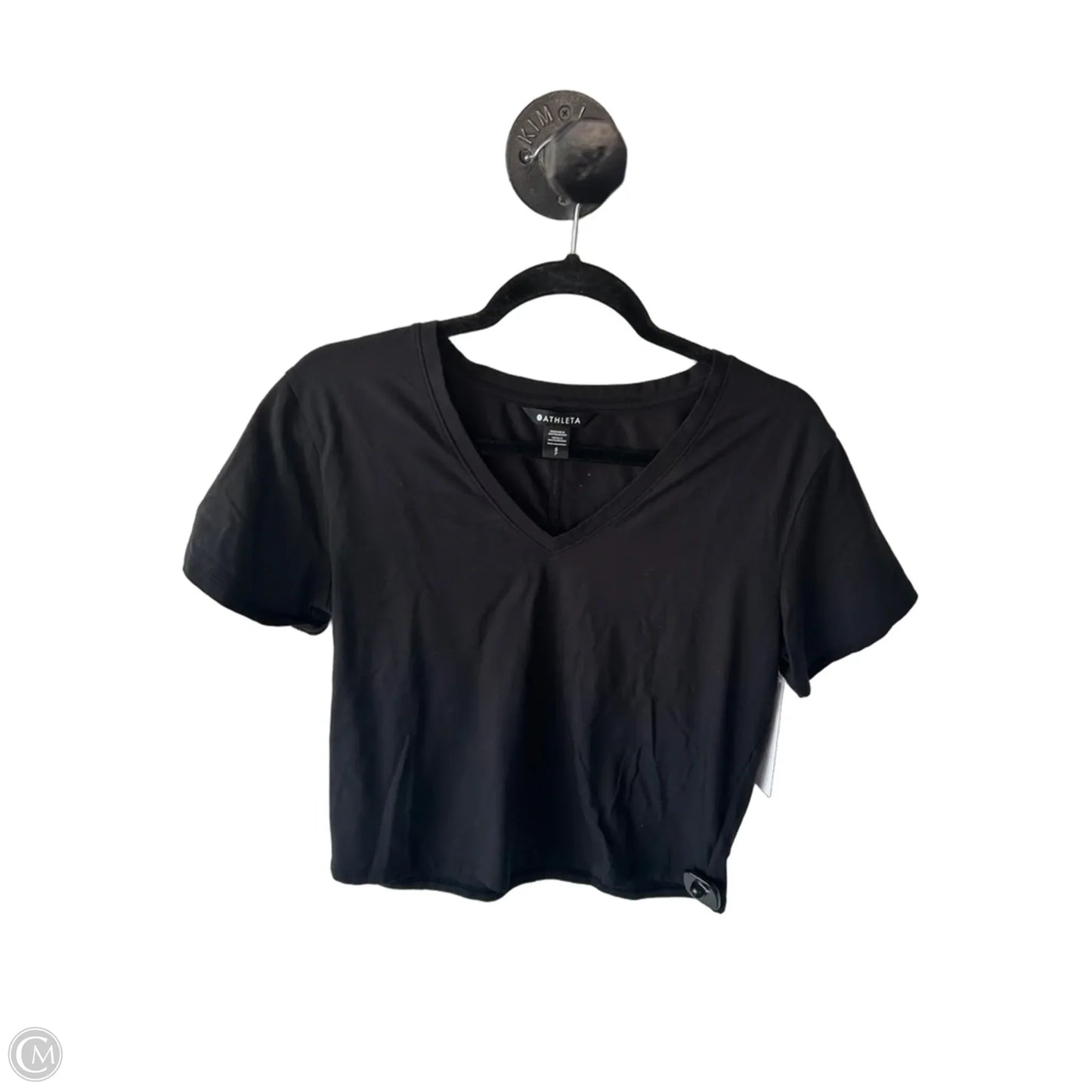 Top Short Sleeve Basic By Athleta In Black, Size: S