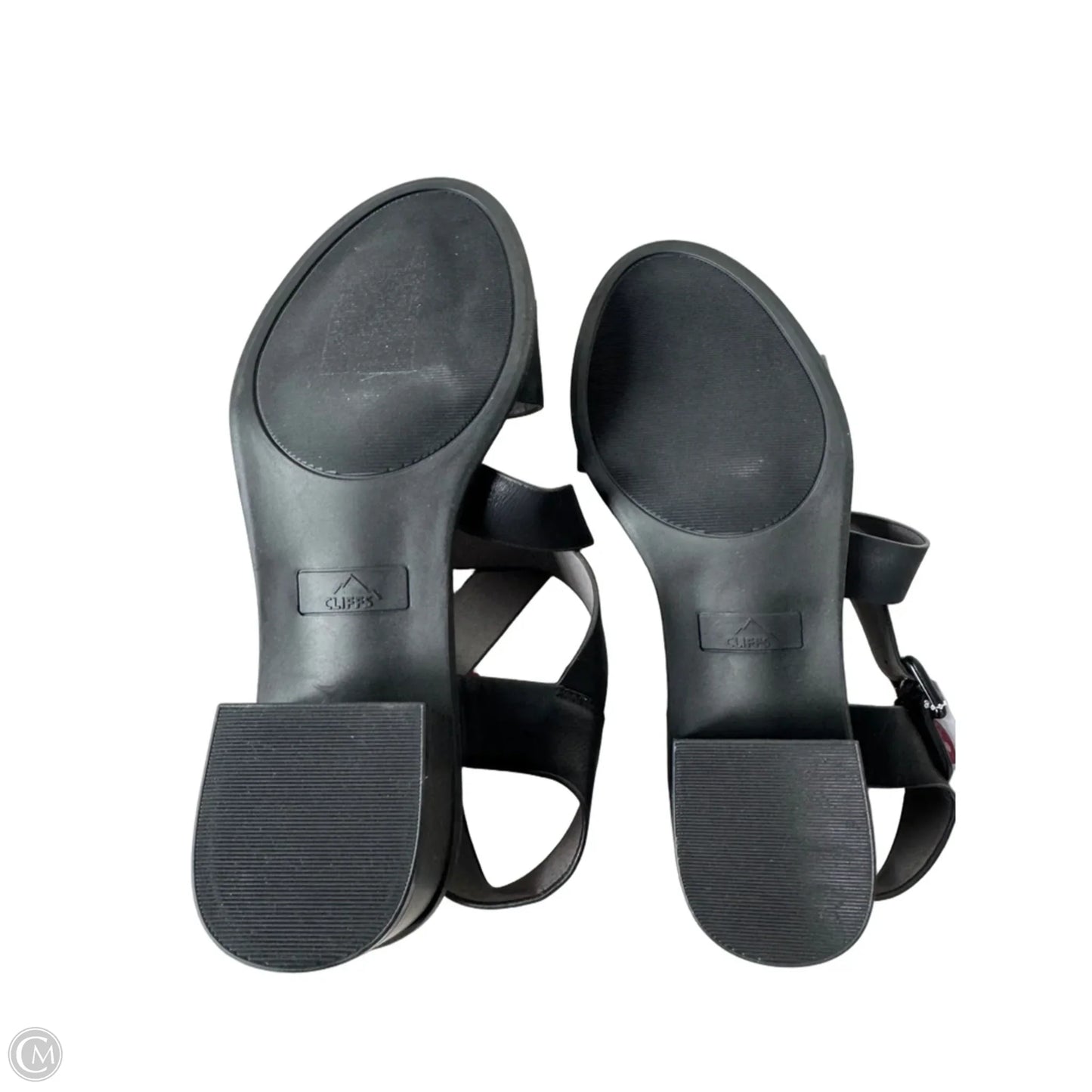 Sandals Heels Block By Cliffs By White Mountain In Black, Size: 9