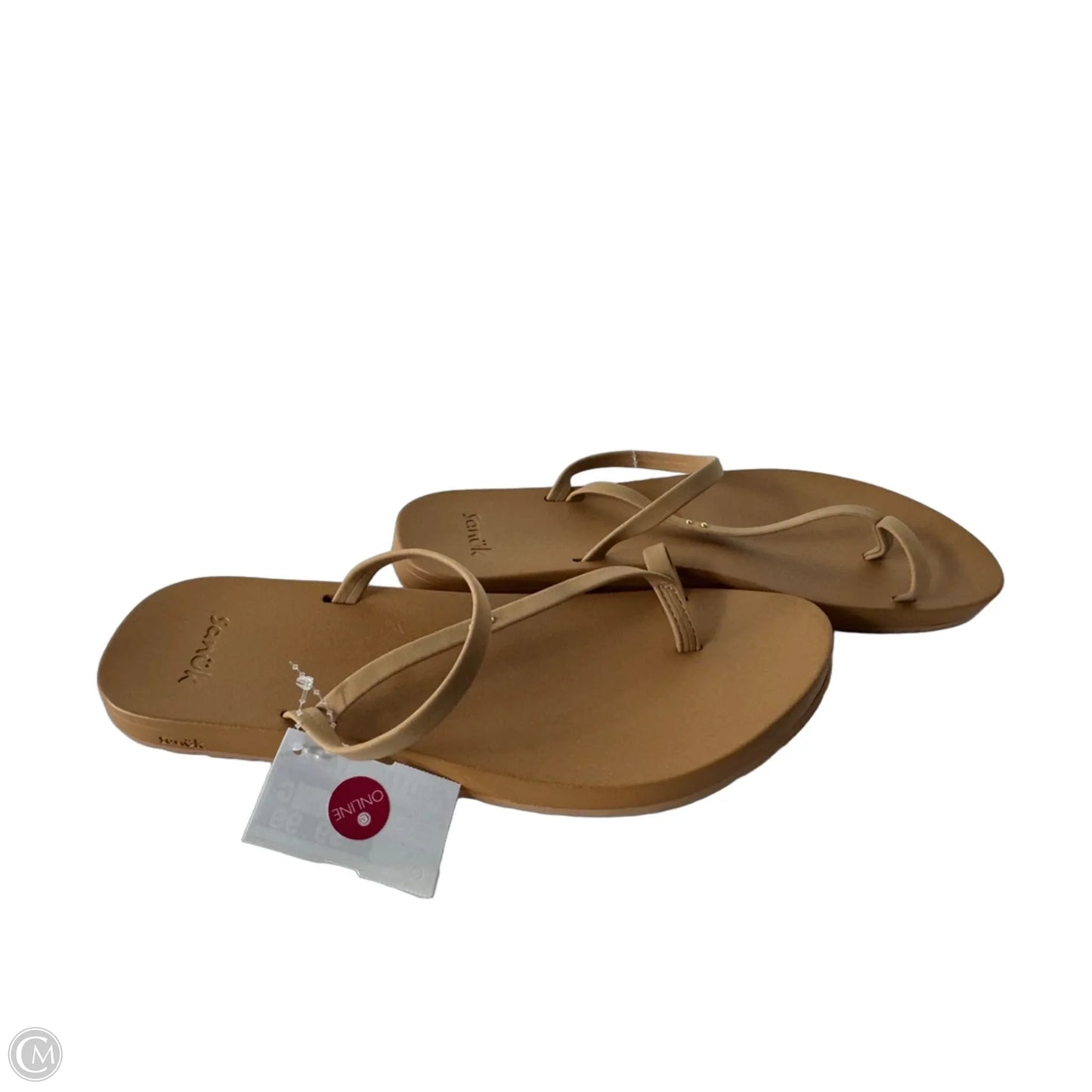 Sandals Flip Flops By Sanuk In Brown, Size: 8