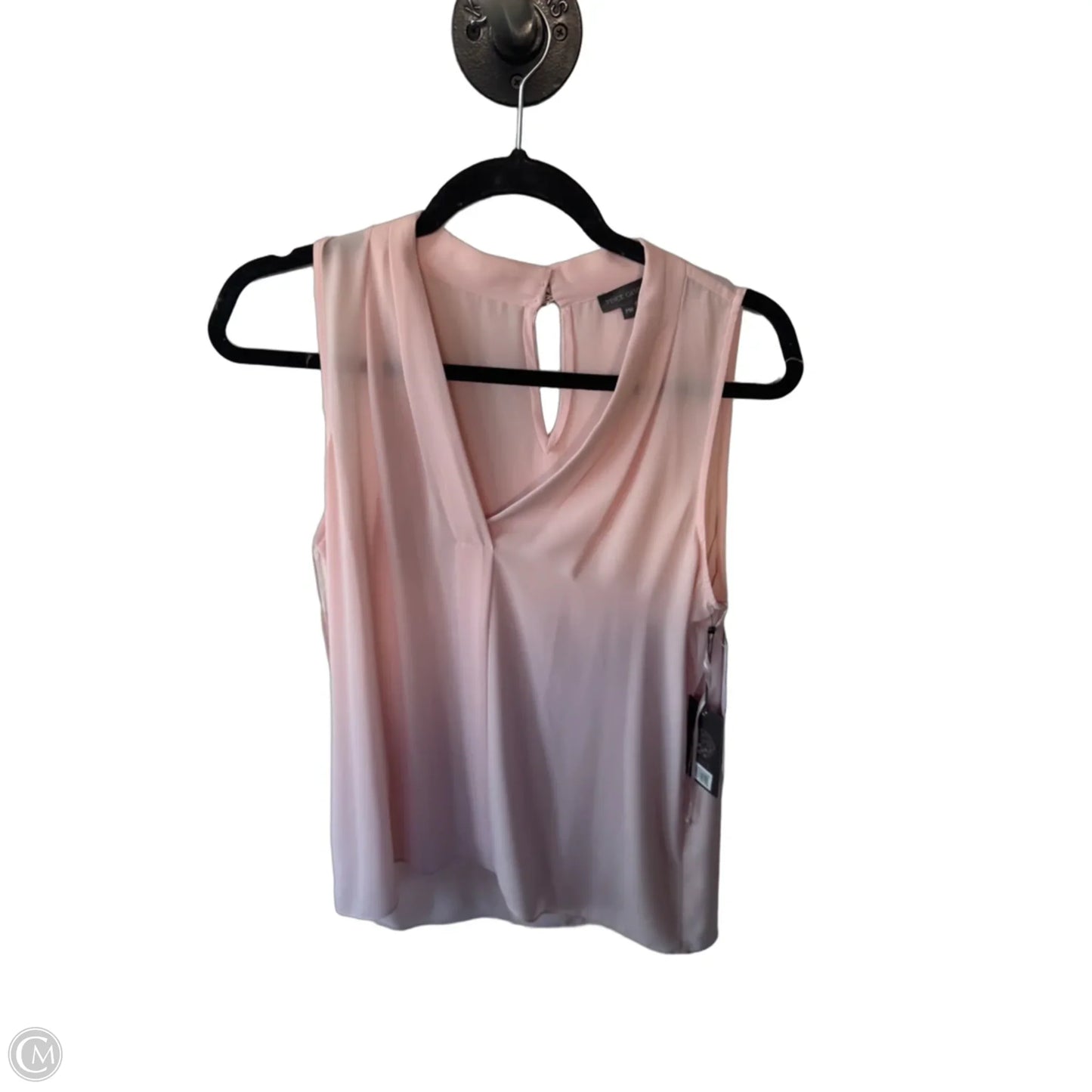 Blouse Sleeveless By Vince Camuto In Pink, Size: Mp