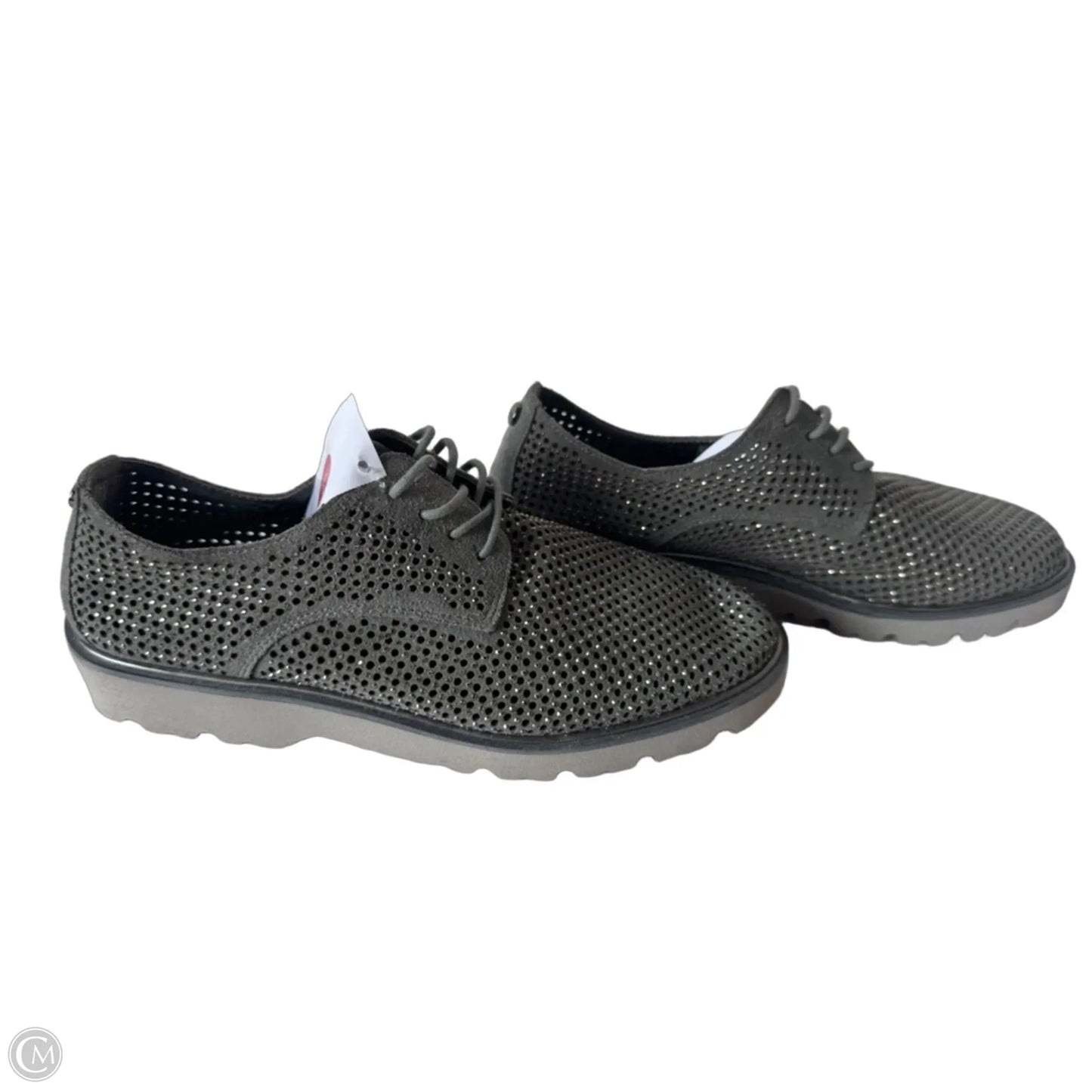 Shoes Flats By Donald Pliner In Grey & Silver, Size: 6.5
