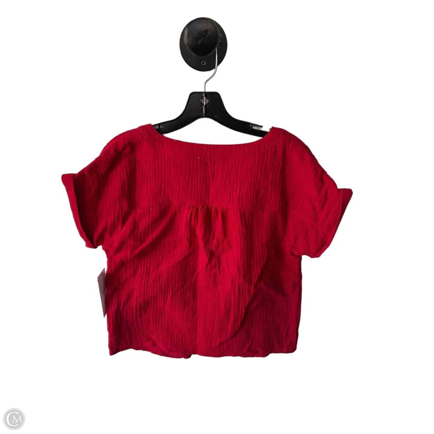 Blouse Short Sleeve By Talbots In Red, Size: Xs
