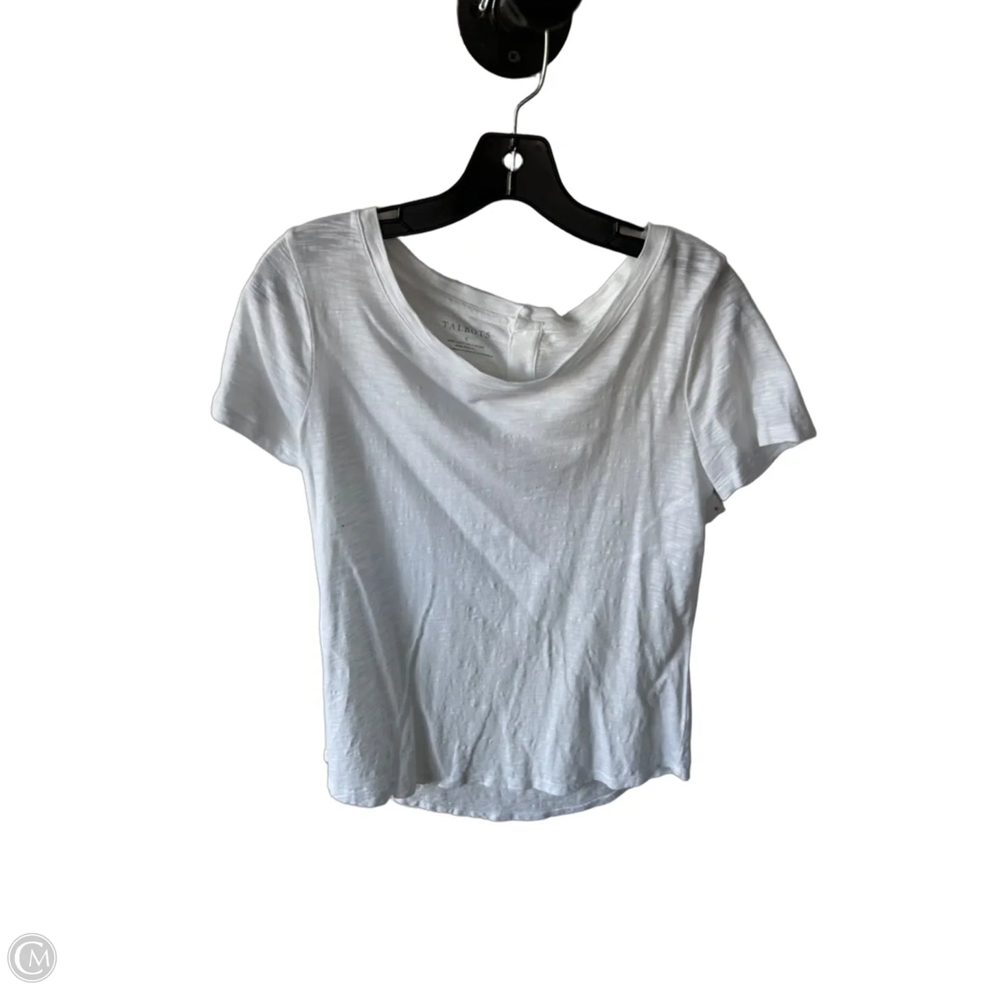 Top Short Sleeve By Talbots In White, Size: S