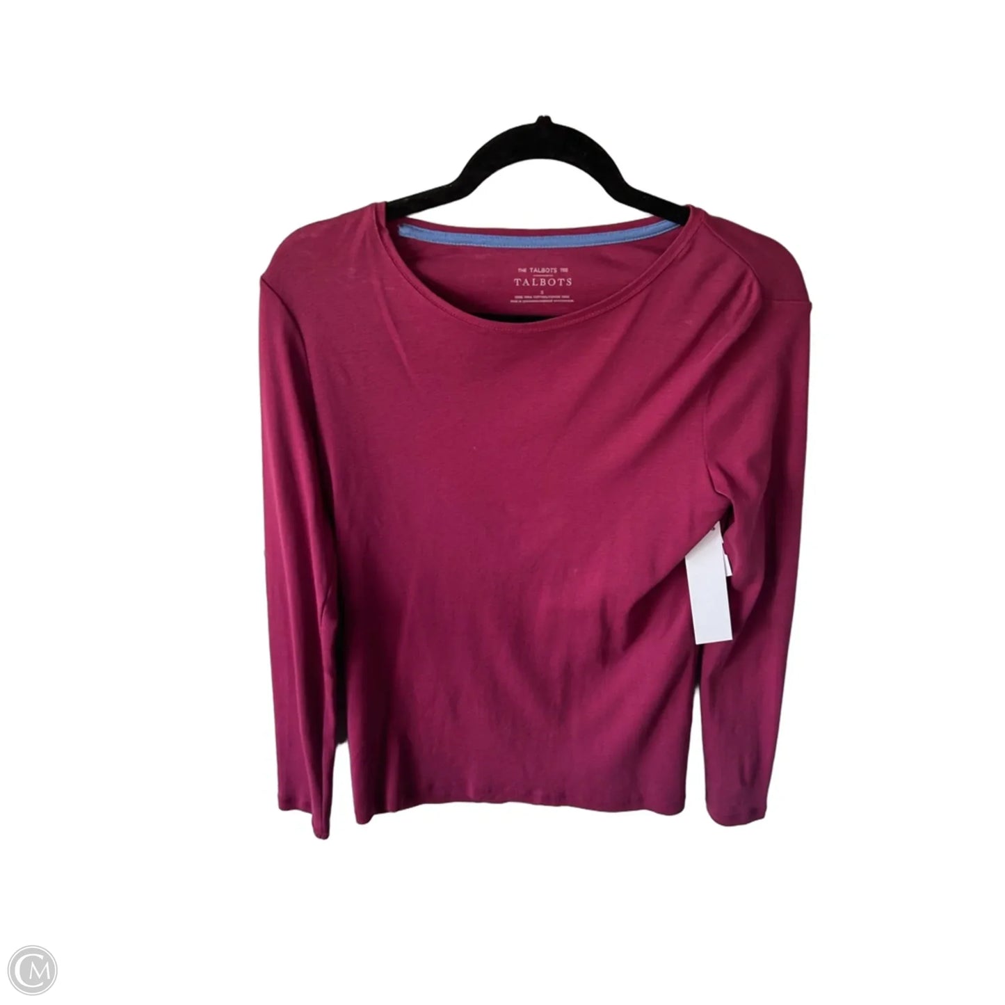 Top Long Sleeve Basic By Talbots In Pink, Size: S