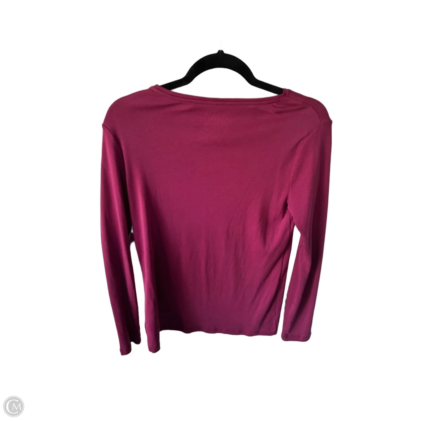 Top Long Sleeve Basic By Talbots In Pink, Size: S