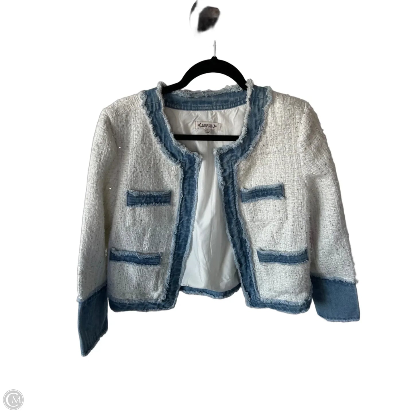 Blazer By Nanette By Nanette Lepore In Blue & White, Size: M