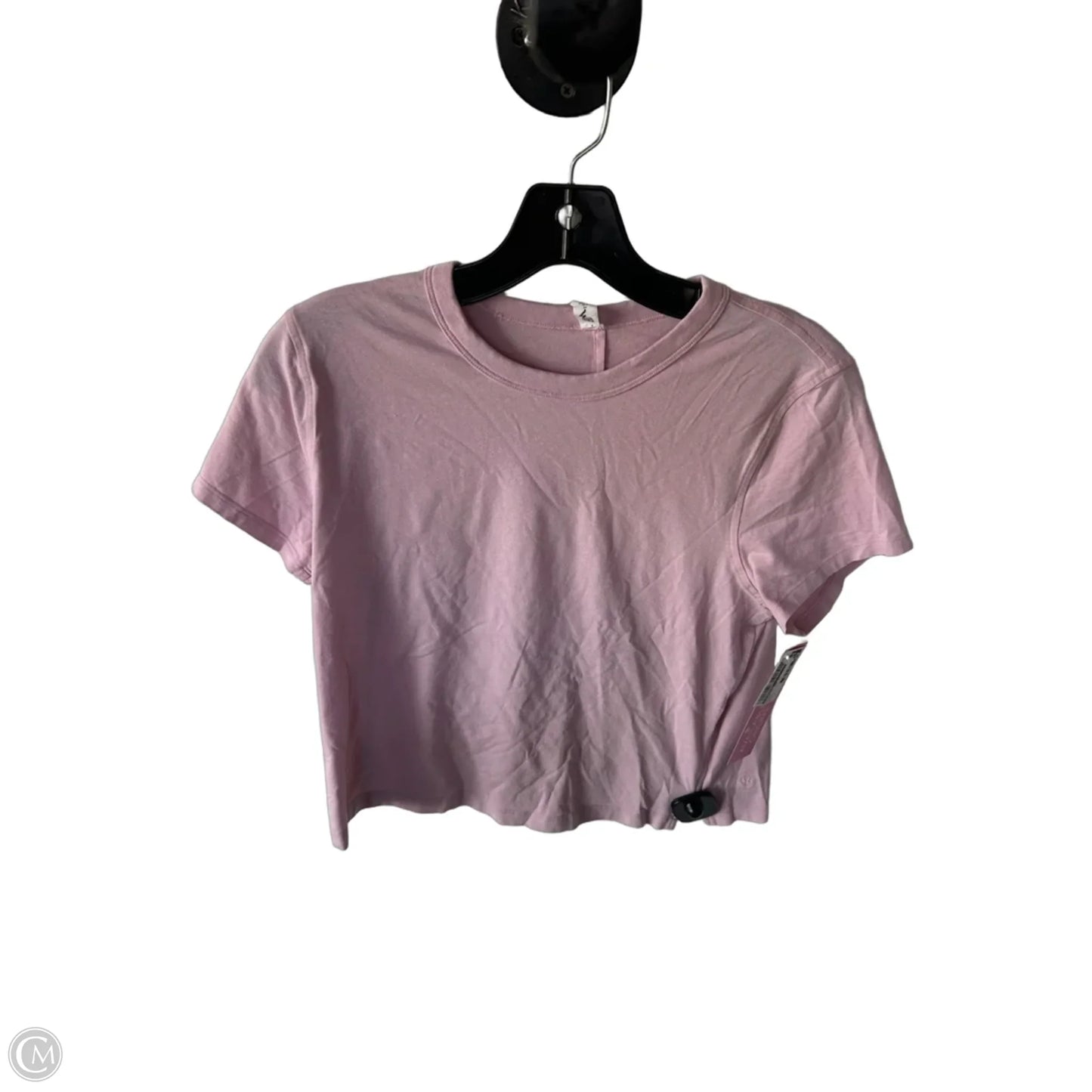 Athletic Top Short Sleeve By Lululemon In Pink, Size: S