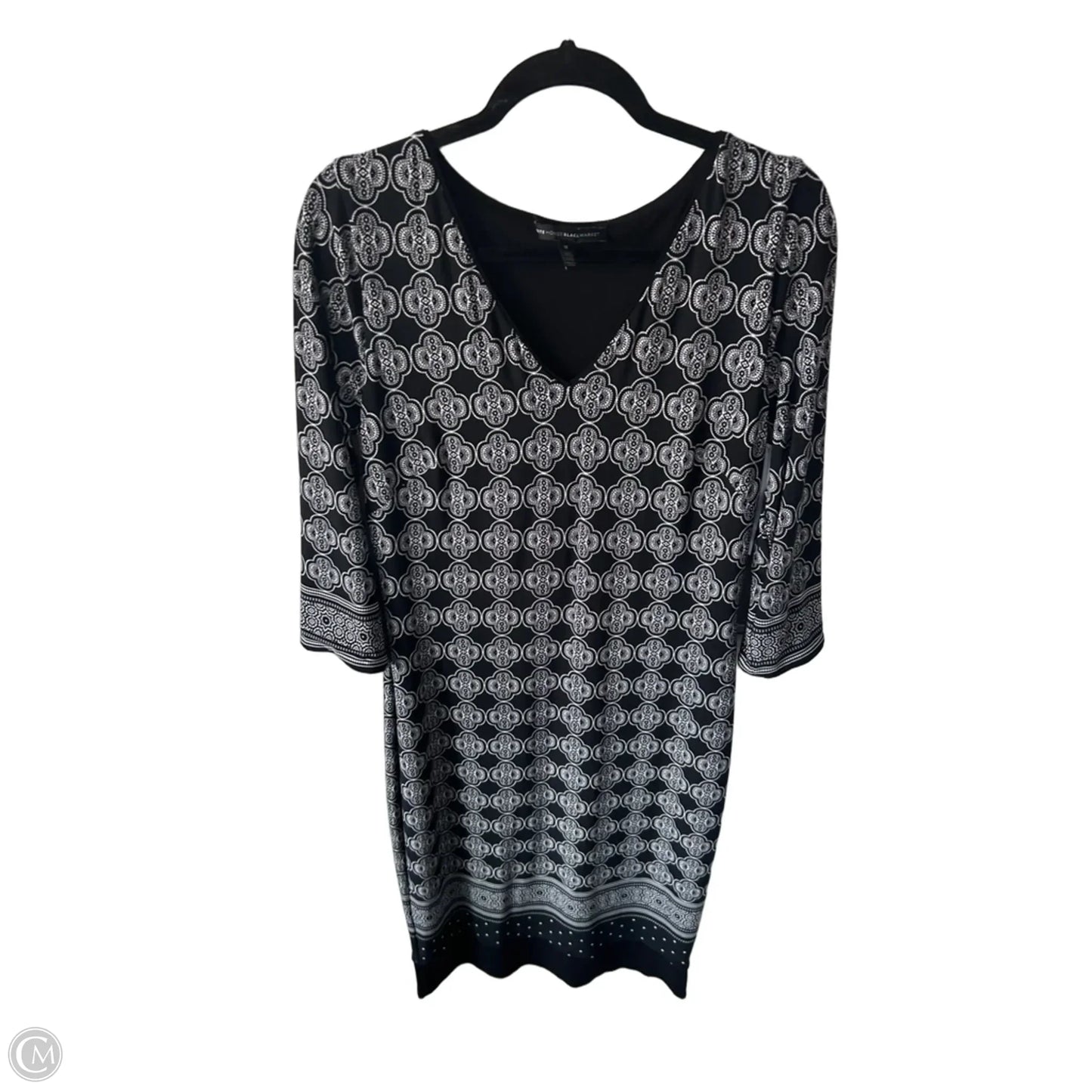 Dress Work By White House Black Market In Black & White, Size: M