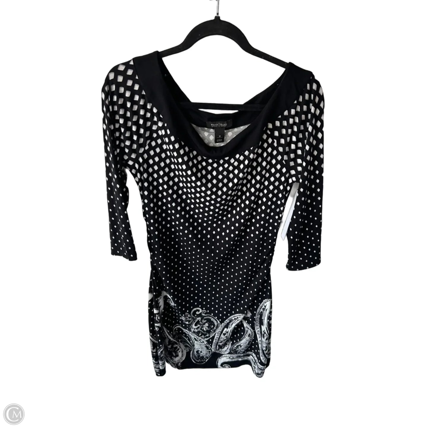 Dress Work By White House Black Market In Black & White, Size: M