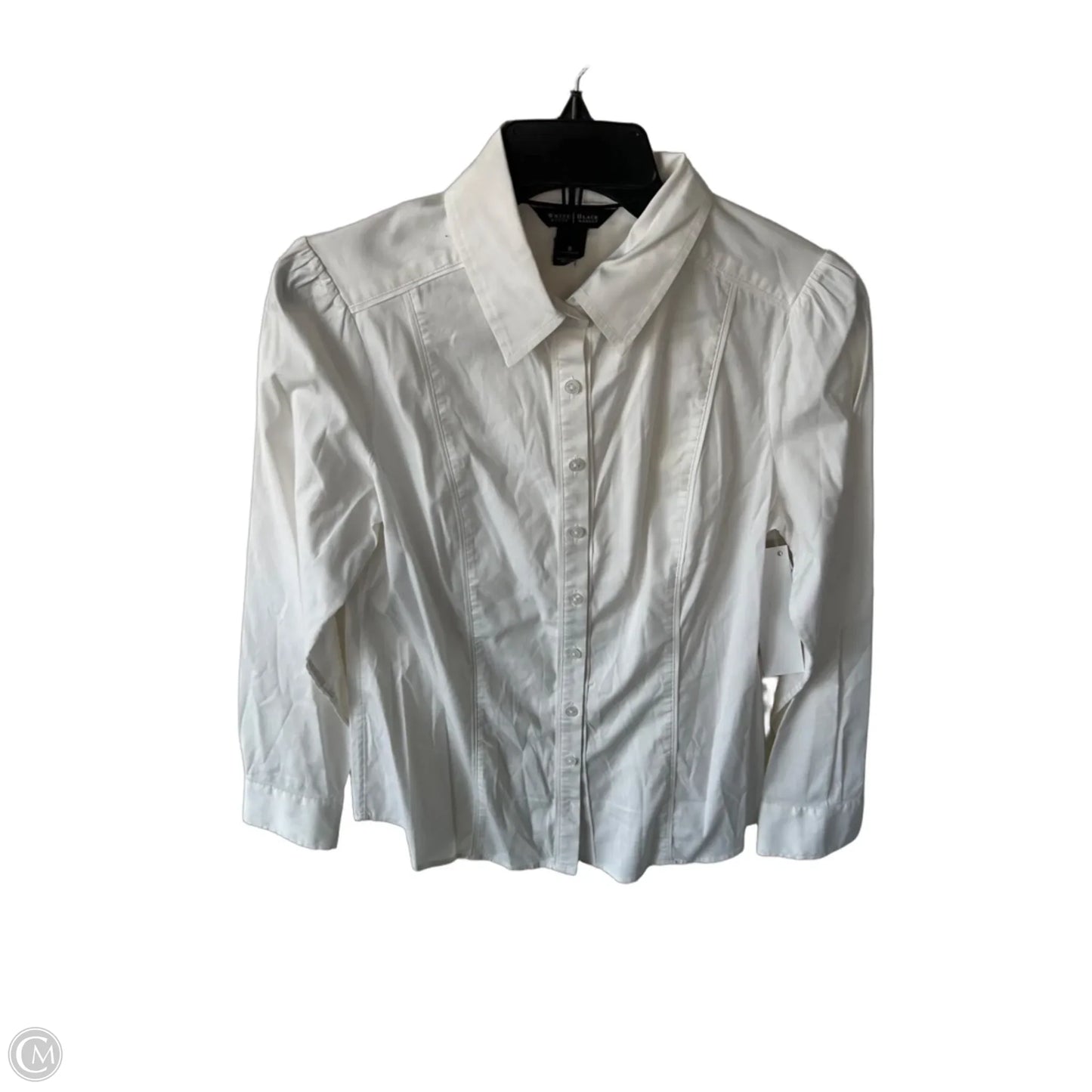 Blouse Long Sleeve By White House Black Market In White, Size: M