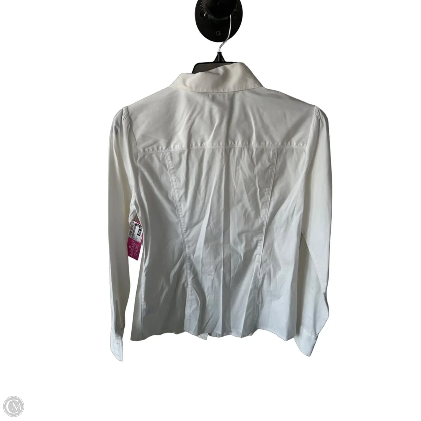 Blouse Long Sleeve By White House Black Market In White, Size: M
