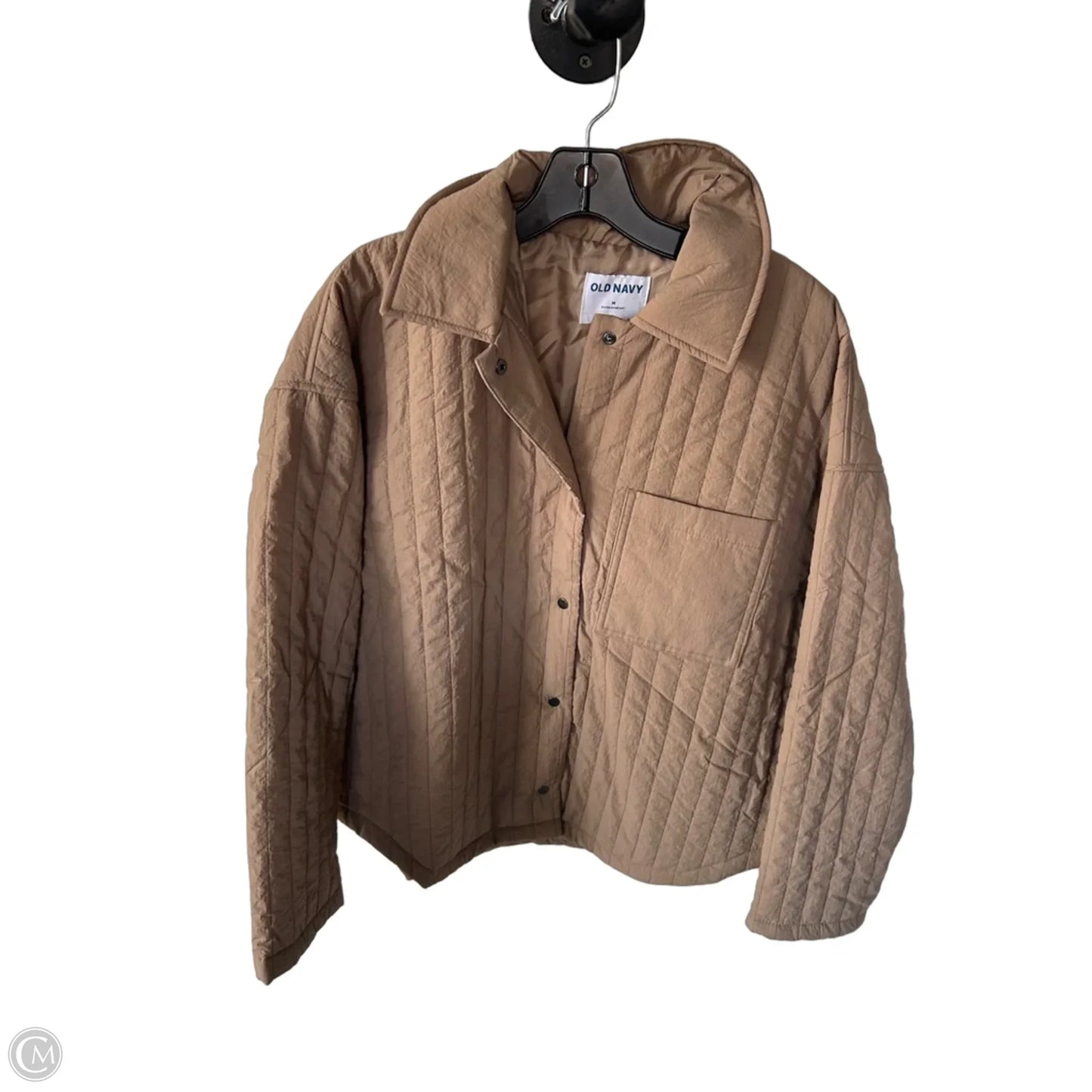Jacket Puffer & Quilted By Old Navy In Tan, Size: M