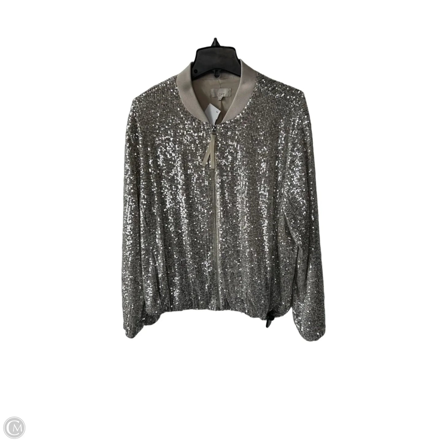 Jacket Other By Loft In Cream & Silver, Size: Xxl